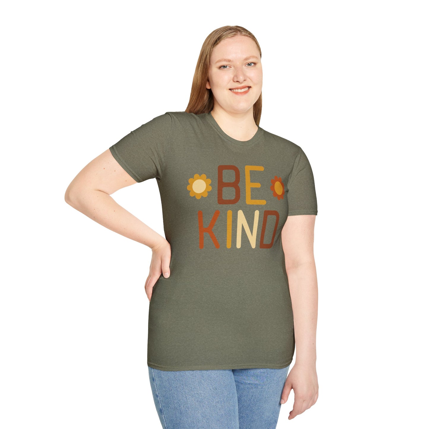 Be Kind Unisex Softstyle T-Shirt - Positive Vibes Casual Wear