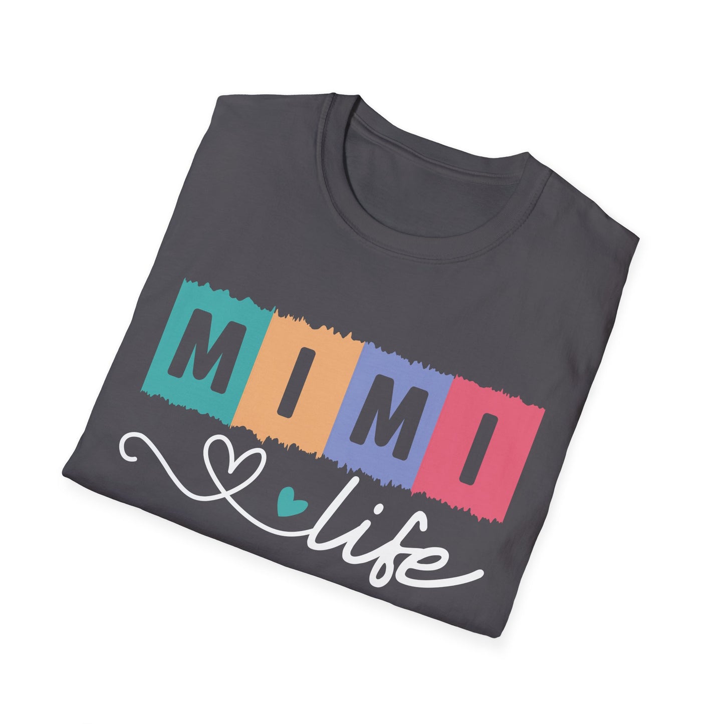 Colorful 'MIMI' Unisex Softstyle T-Shirt | Fun Gift for Mother's Day, Birthday, Casual Wear, Unique Family Tee, Comfortable Everyday Shirt