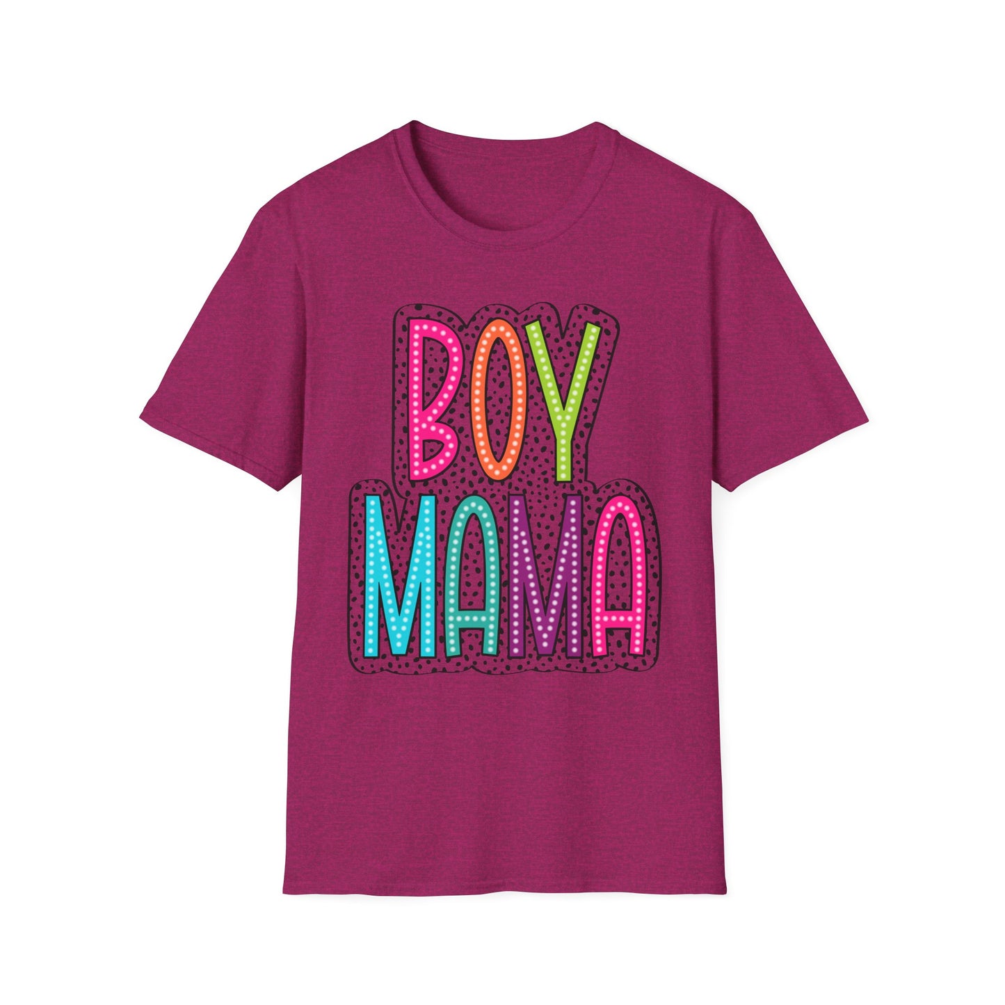 Boy Mama Colorful Graphic Tee for Moms