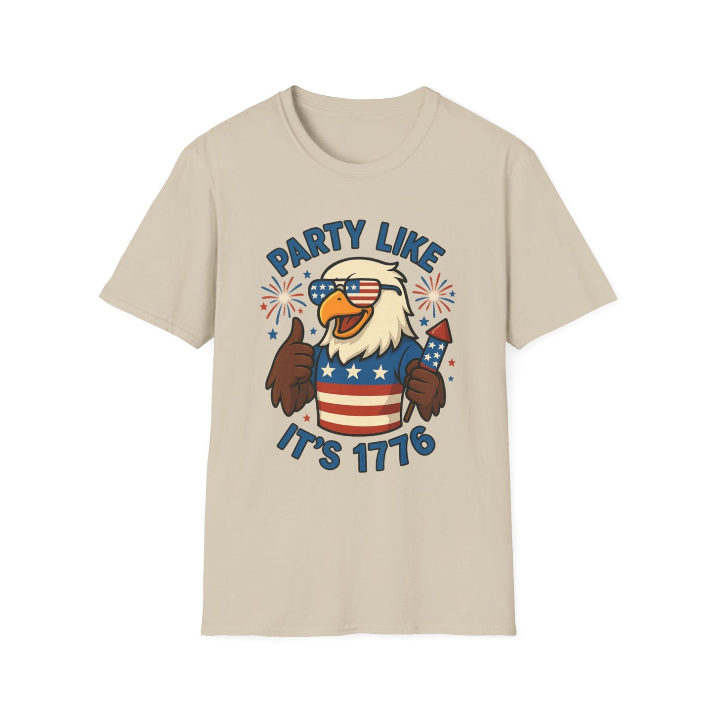 Patriotic 4th of July Party T-Shirt - 'Party Like It's 1776'