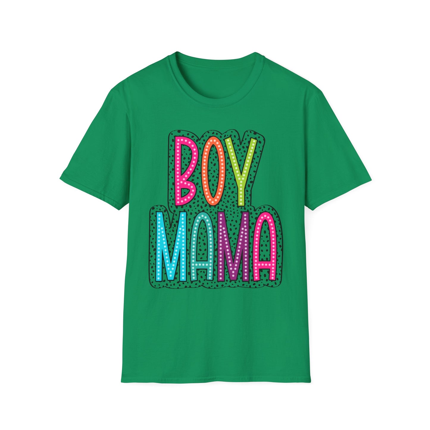 Boy Mama Colorful Graphic Tee for Moms