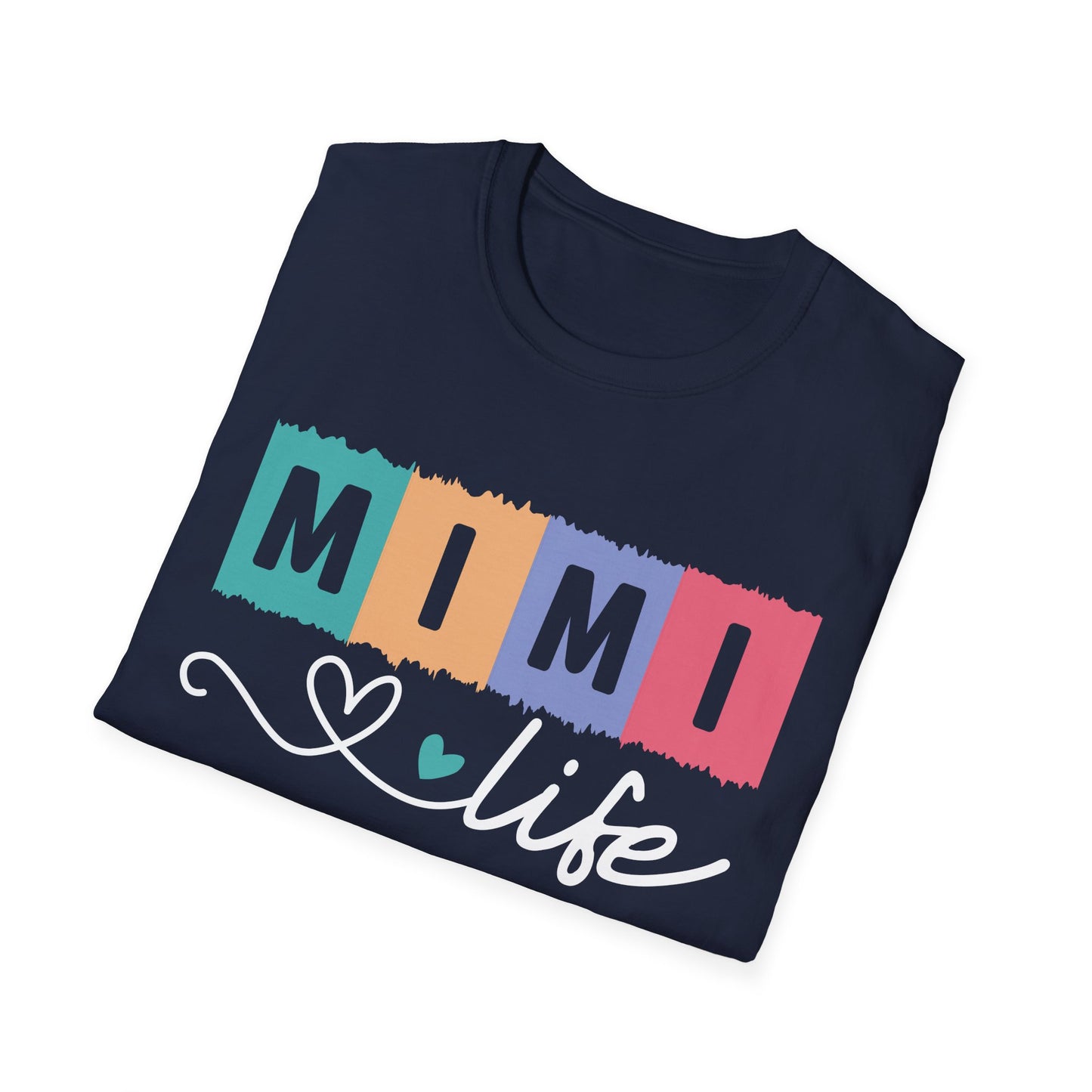 Colorful 'MIMI' Unisex Softstyle T-Shirt | Fun Gift for Mother's Day, Birthday, Casual Wear, Unique Family Tee, Comfortable Everyday Shirt