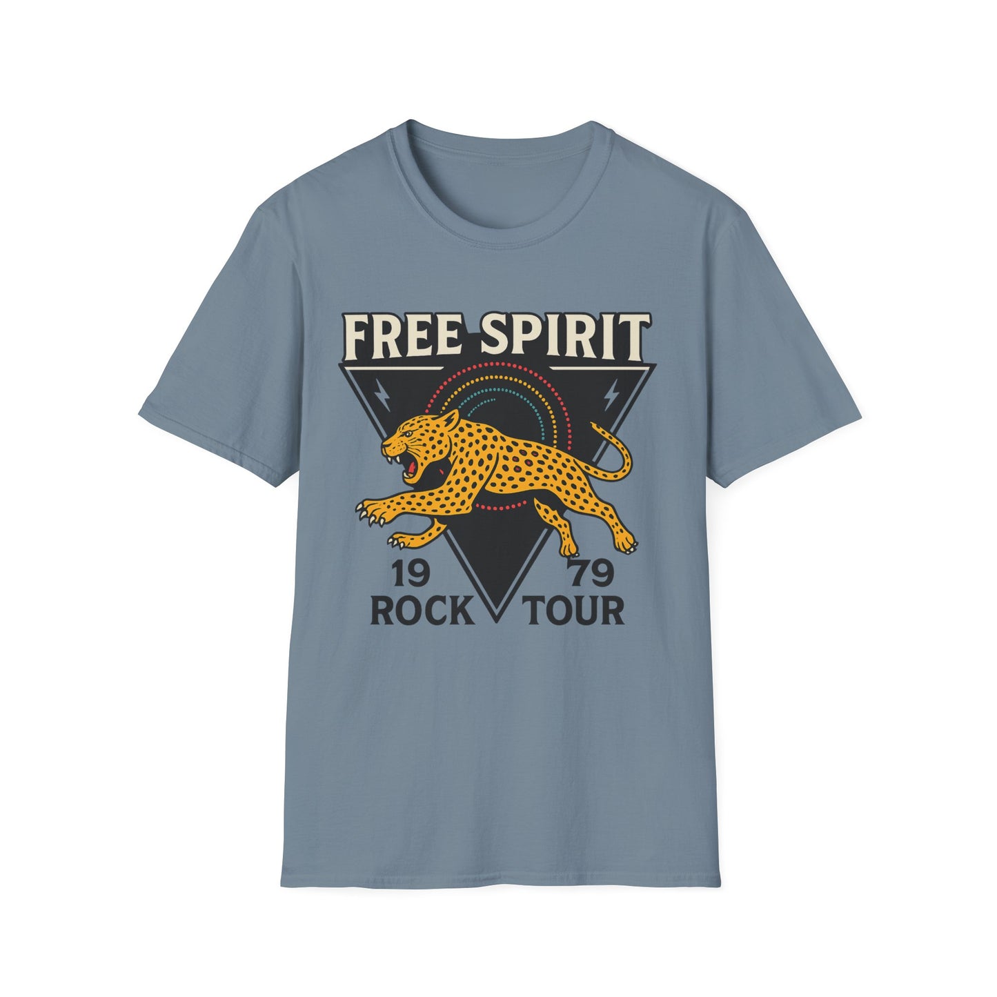 Retro Free Spirit Leopard - Graphic Tee