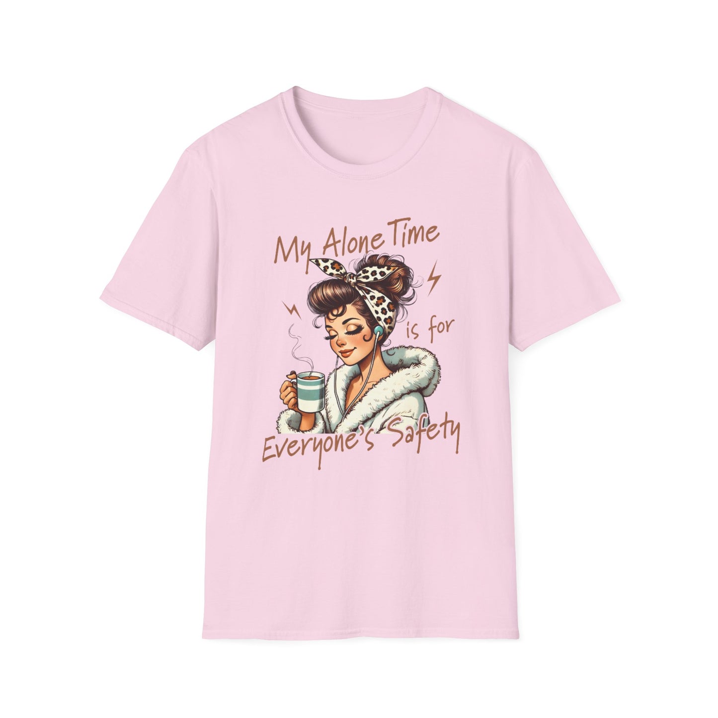Cozy Self-Care T-Shirt: My Alone Time is for Everyone's Safety, Relaxation Gift, Casual Tee, Funny Shirt, Comfortable Wear