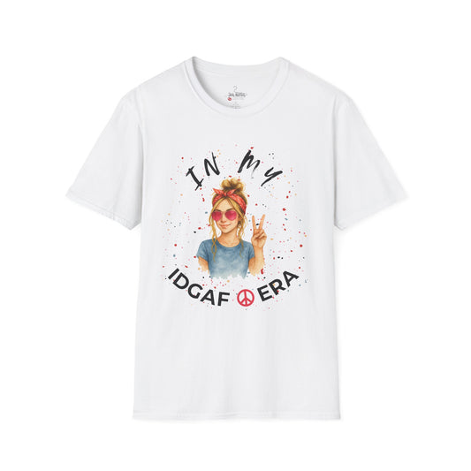 IDGAF ERA - Trendy Graphic T-Shirt for Casual Vibes - Perfect Gift for Friends, Birthday Celebration, Festivals, Everyday Wear, Unique Style