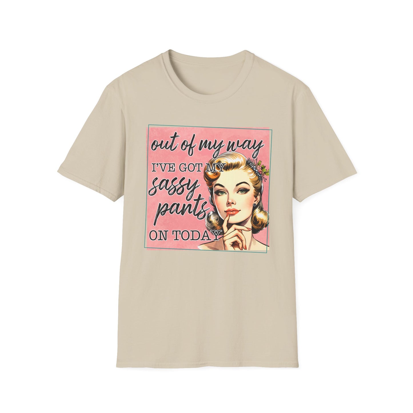 Sassy Pants Unisex Softstyle T-Shirt - Fun Retro Graphic Tee