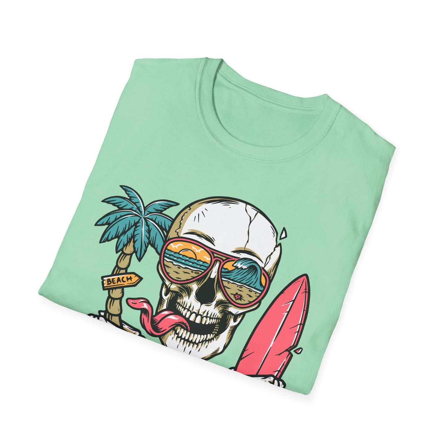 Beach Skull Graphic T-Shirt