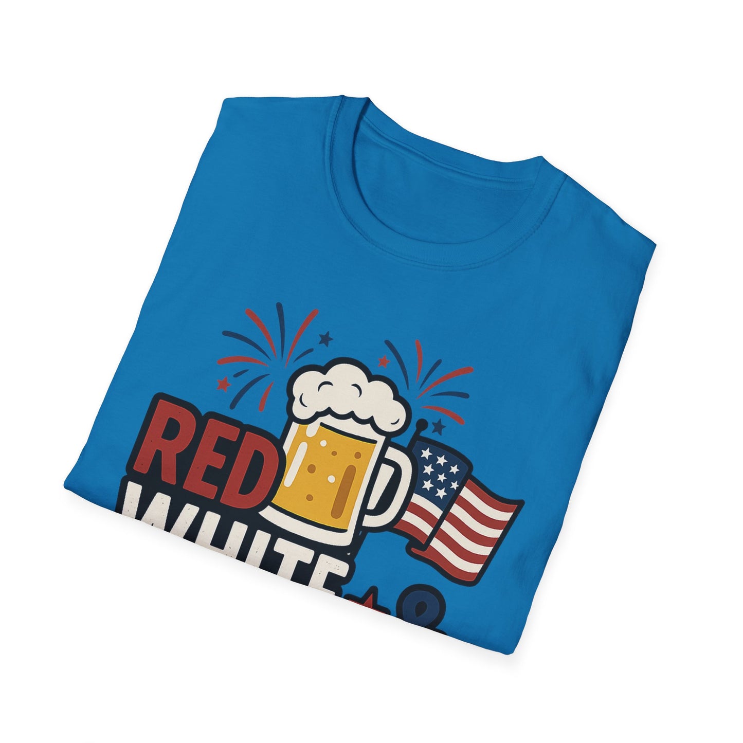 Red, White & Brew T-Shirt - Perfect for BBQs and Celebrations
