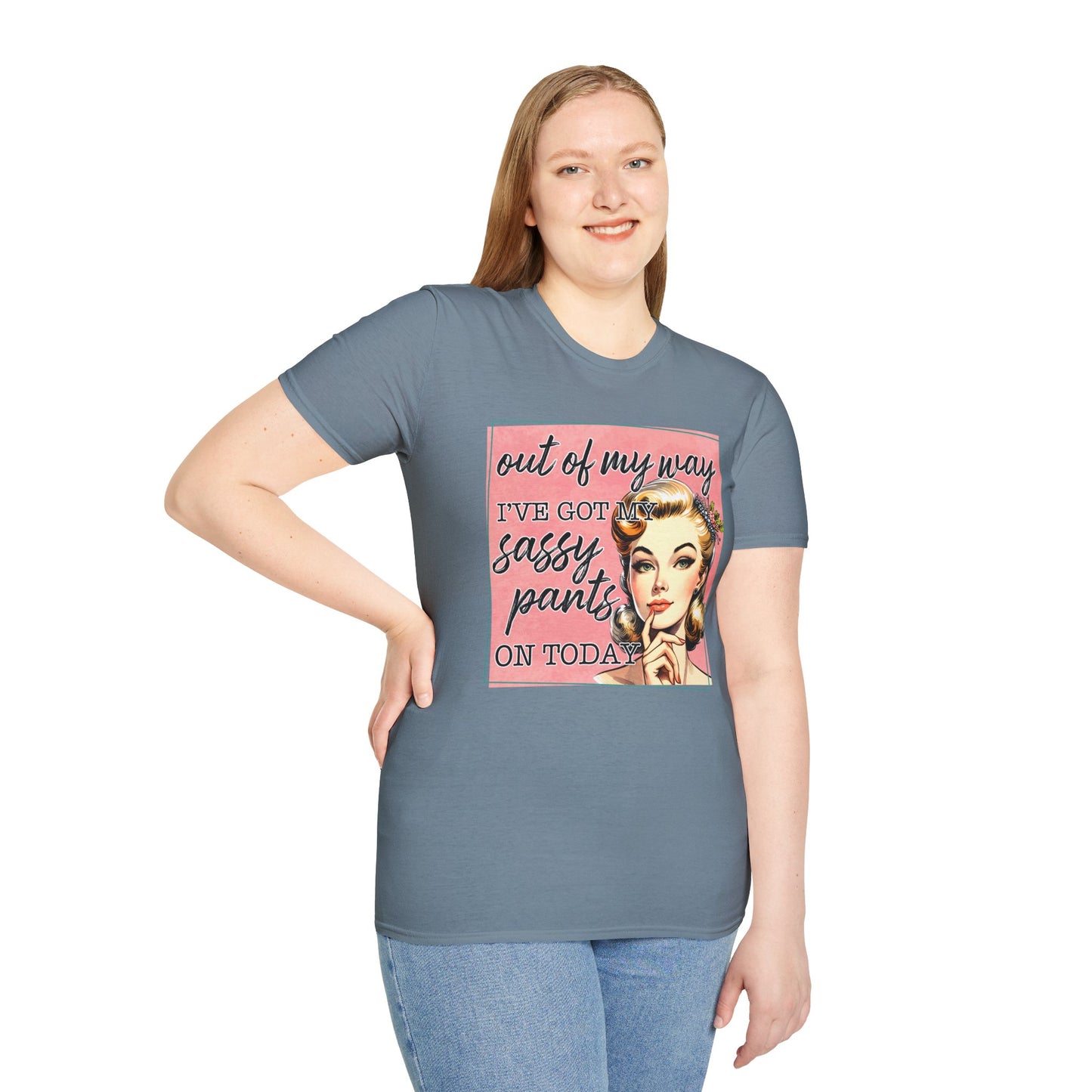 Sassy Pants Unisex Softstyle T-Shirt - Fun Retro Graphic Tee