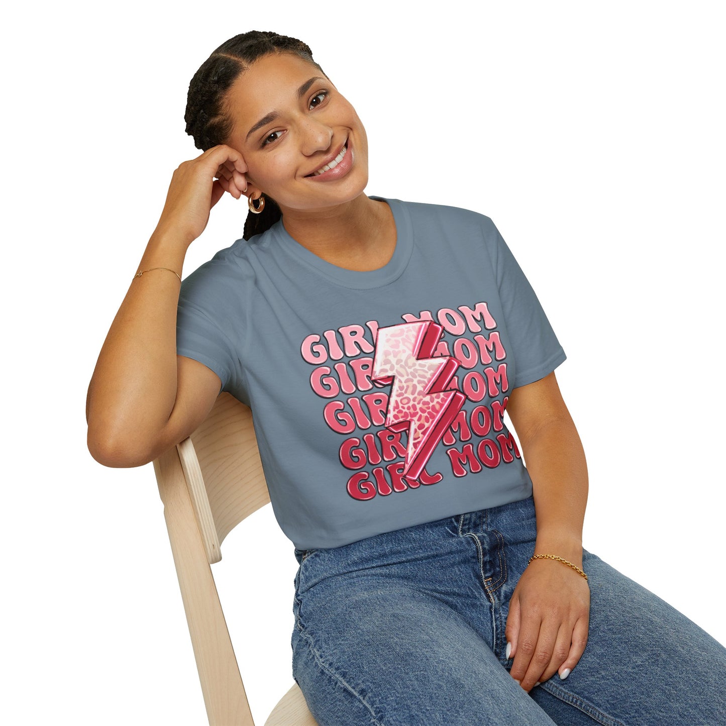 Girl Mom Softstyle T-Shirt - Trendy Casual Tee for Moms