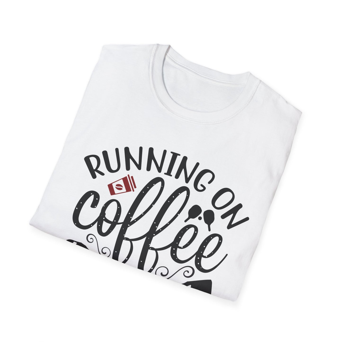 Coffee & Pickleball T-Shirt | Fun Gift for Coffee Lovers, Sports Enthusiasts, Tee for Active Lifestyles, Casual Wear, Everyday Style
