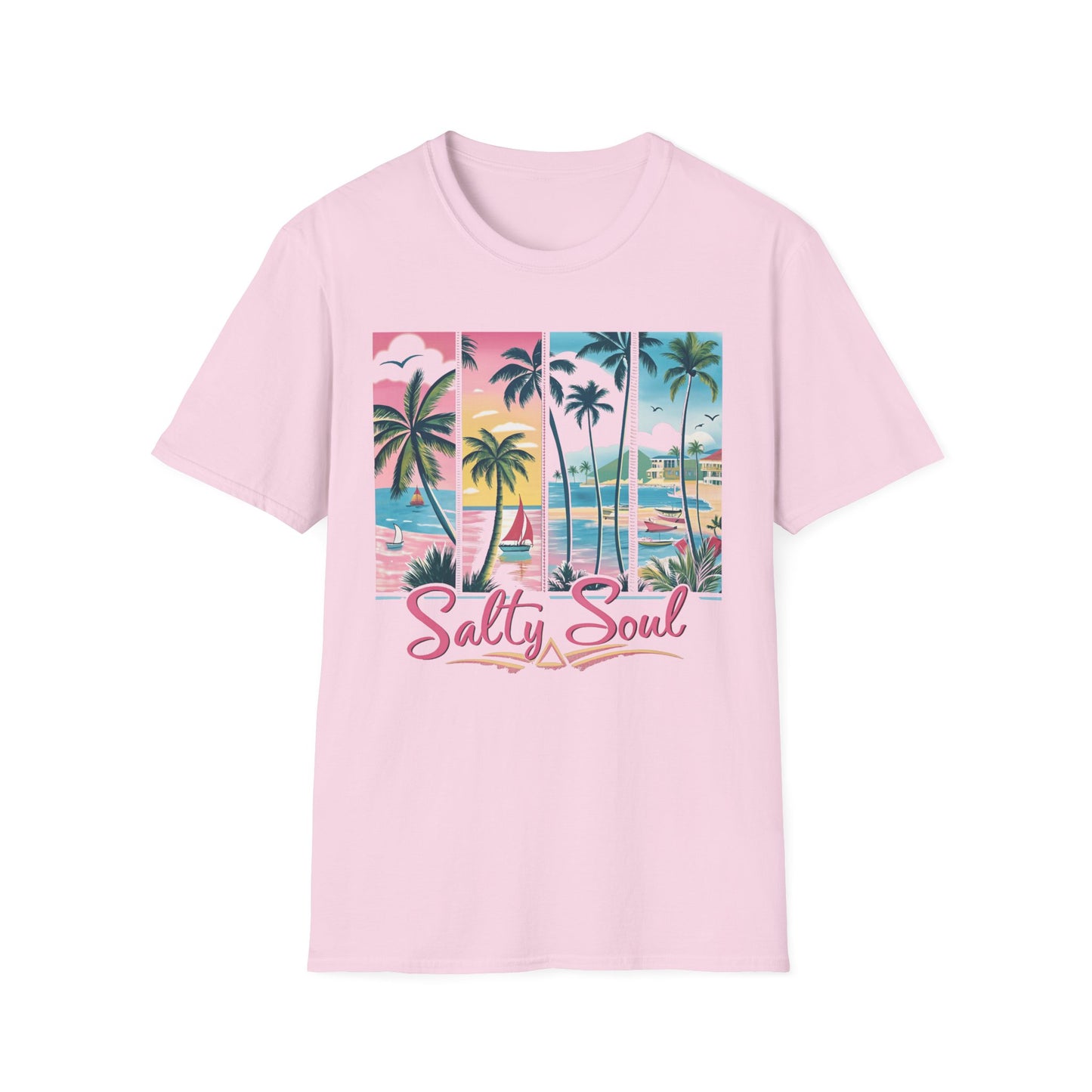 Salty Soul Tropical Vibe Tee for Beach Lovers