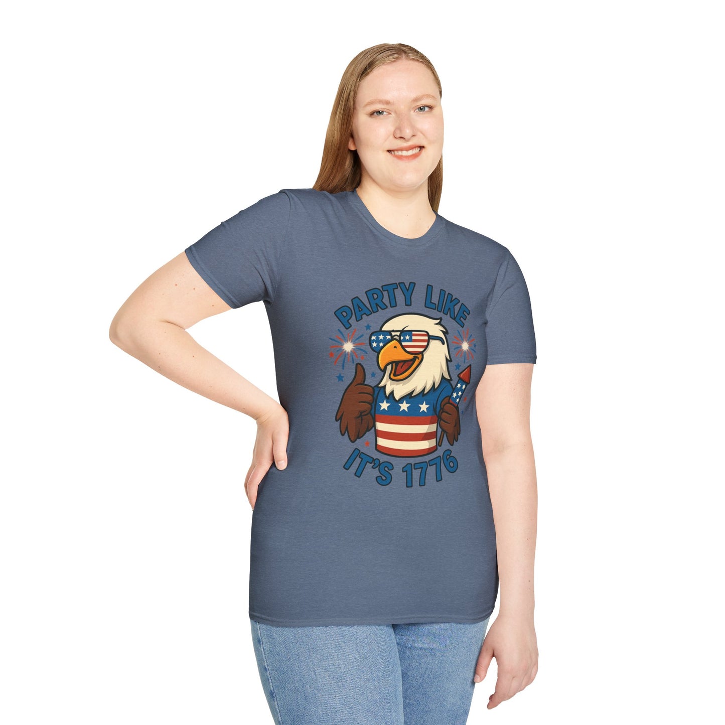 Patriotic 4th of July Party T-Shirt - 'Party Like It's 1776'