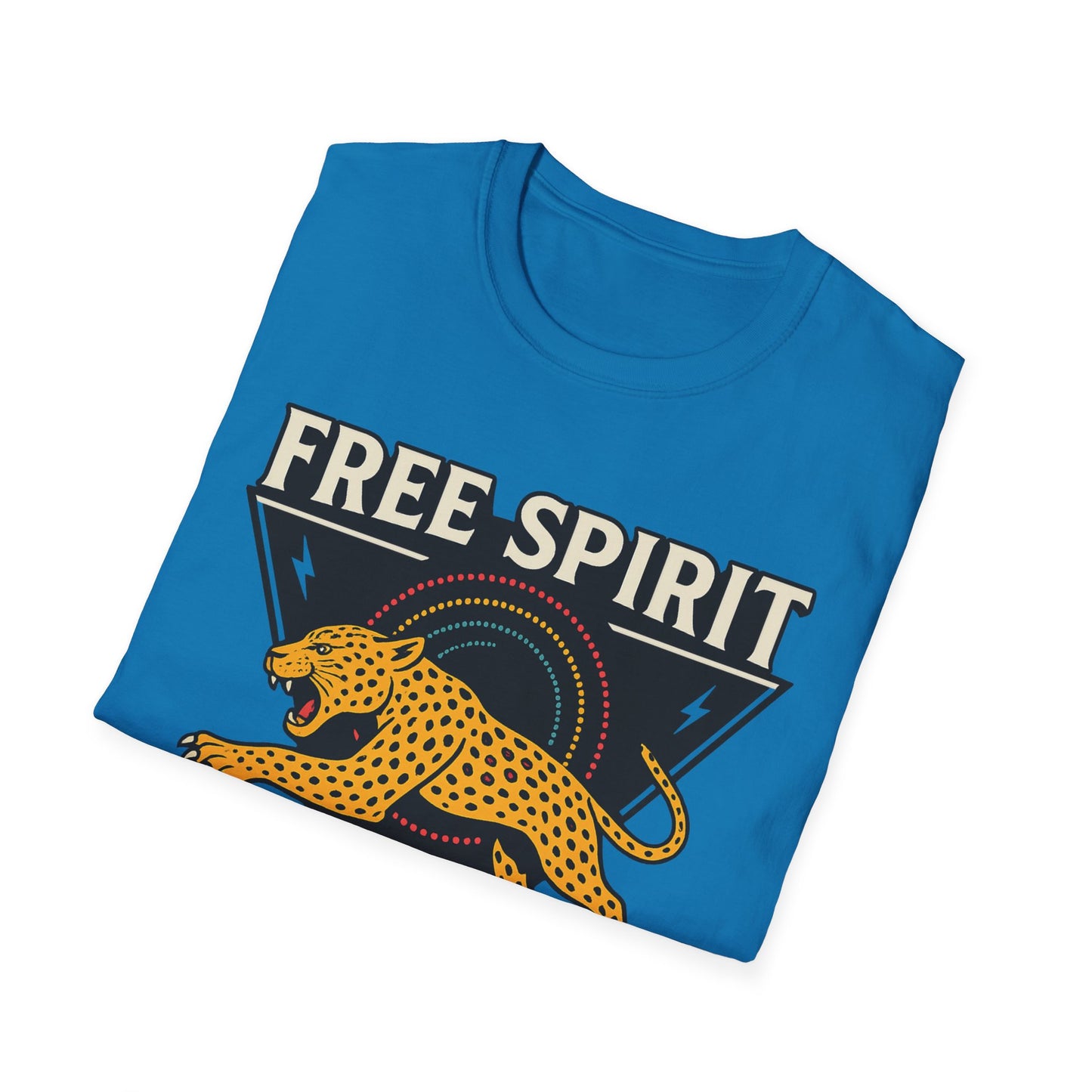 Retro Free Spirit Leopard - Graphic Tee