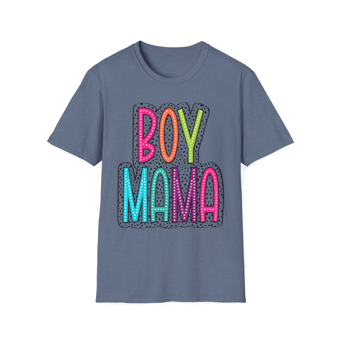 Boy Mama Colorful Graphic Tee for Moms