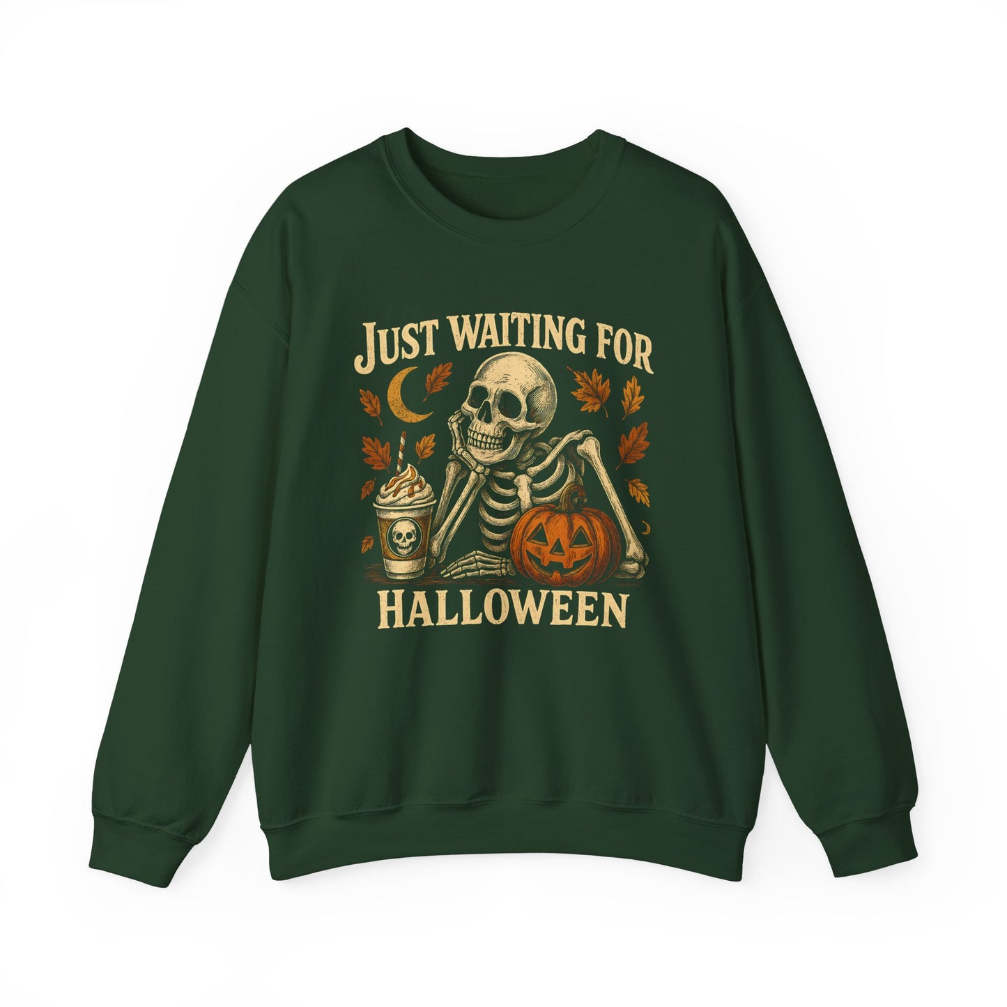 Halloween Skeleton Sweatshirt | Unisex Crewneck | Spooky Autumn Vibes | Fall Apparel | Perfect for Halloween Parties, Festive Gatherings