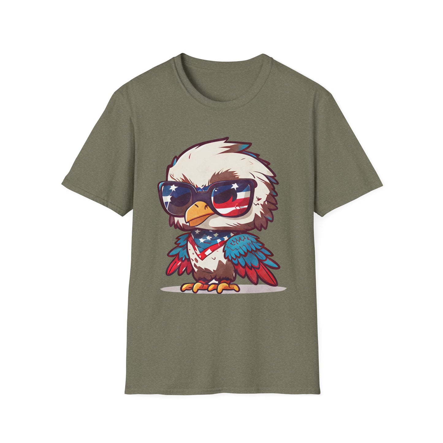Patriotic Eagle Graphic T-Shirt