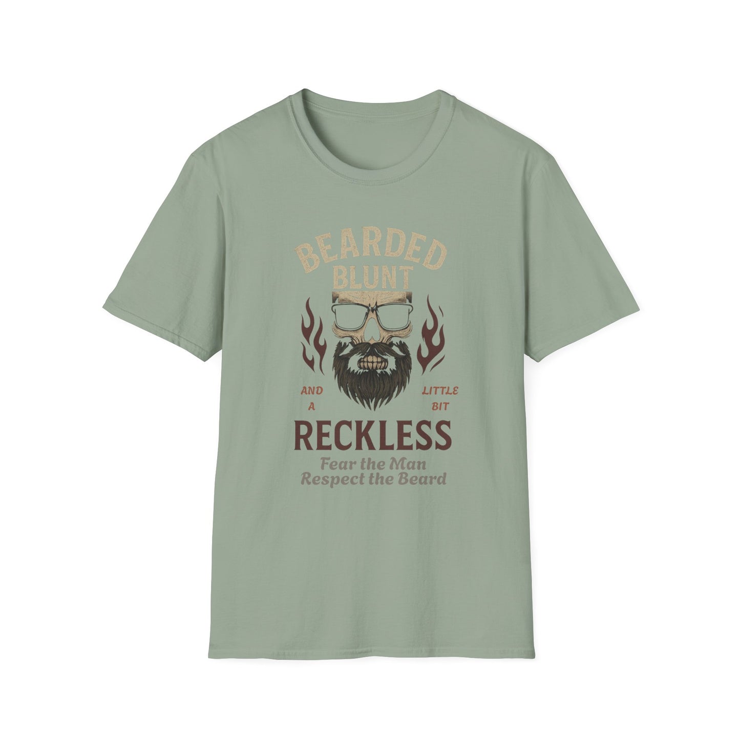 Bearded and Reckless Unisex Tee for Beard Lovers