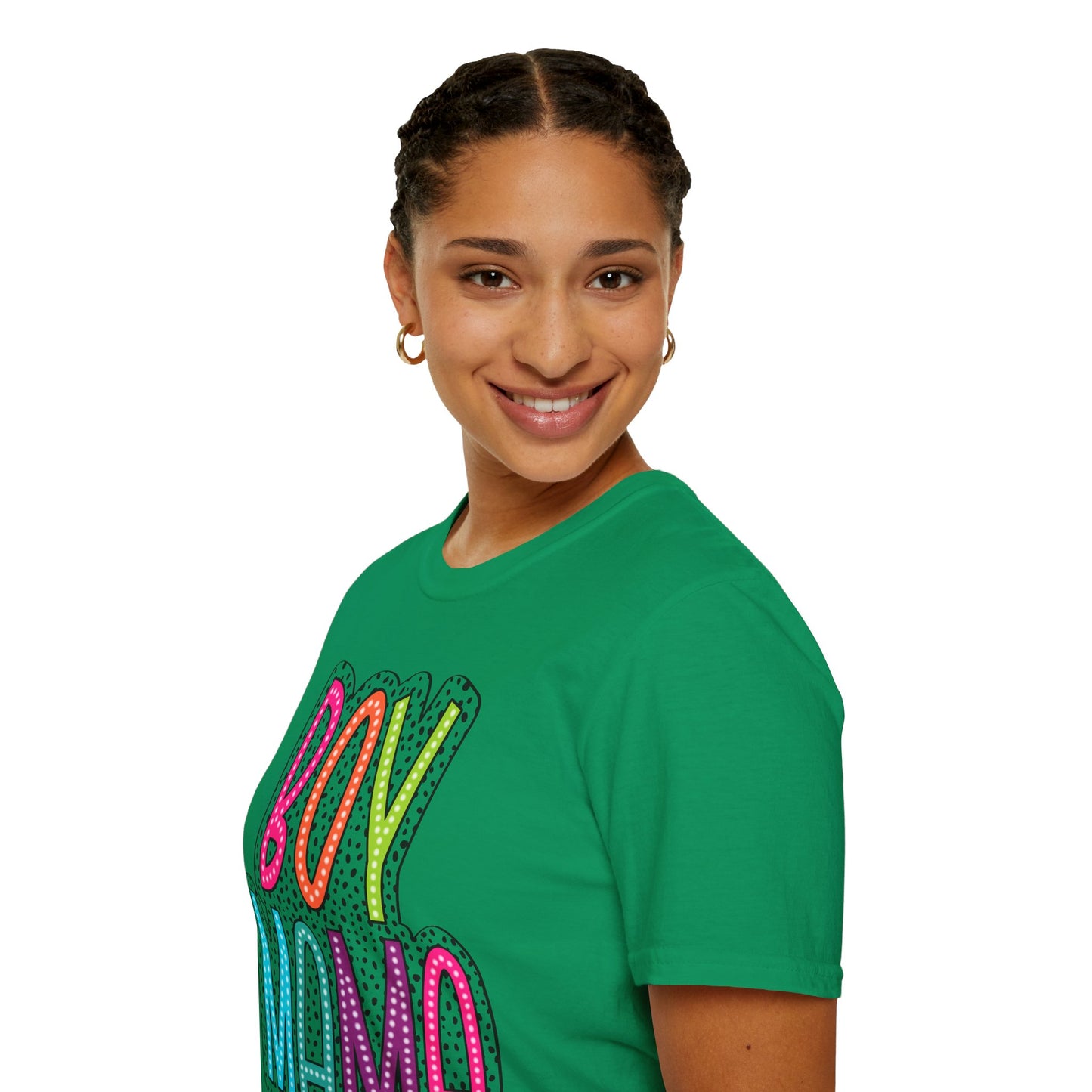 Boy Mama Colorful Graphic Tee for Moms