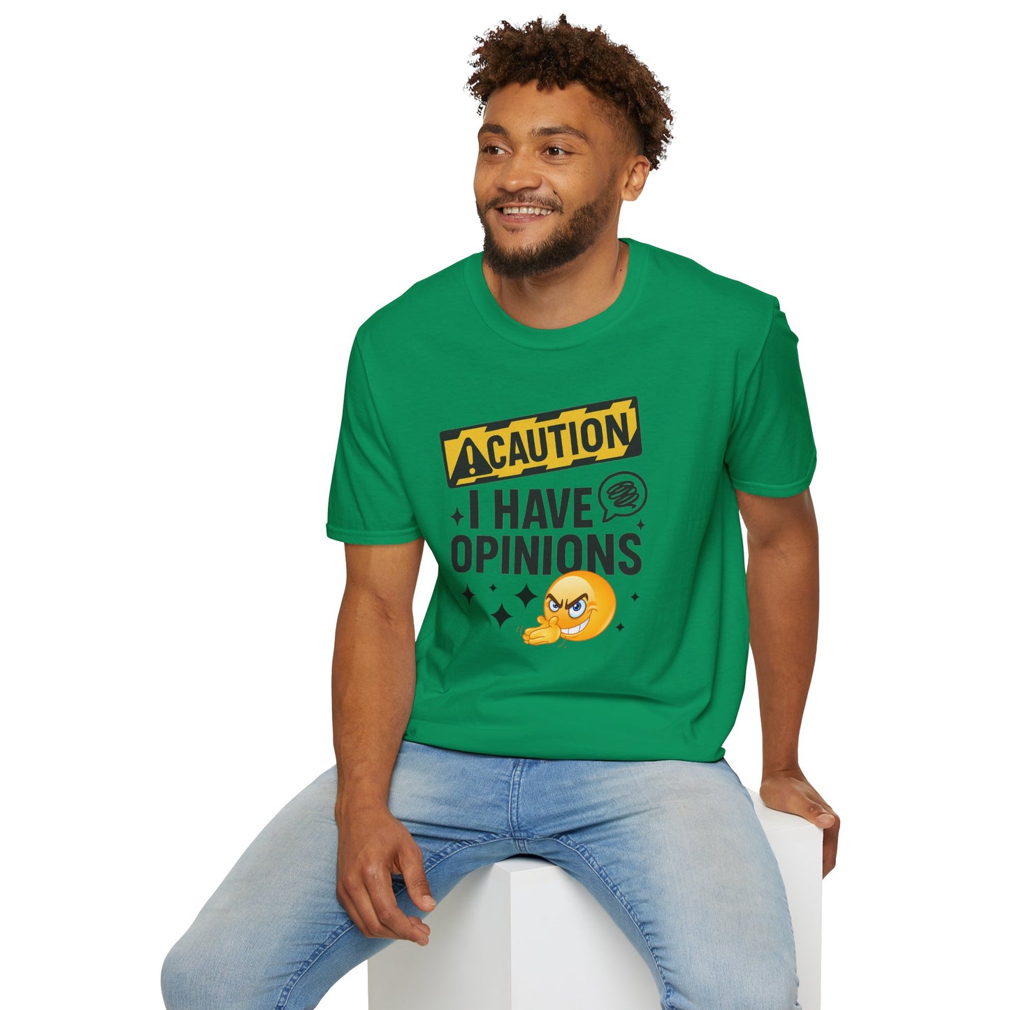 Caution I Have Opinions - Softstyle T-Shirt