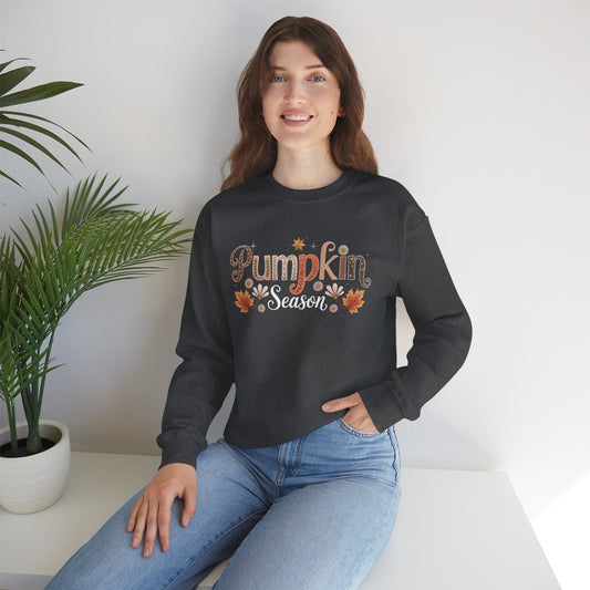 Cozy Pumpkin Fall Sweatshirt, Autumn Fashion, Unisex Crewneck, Seasonal Apparel, Harvest Celebration, Thanksgiving Outfit