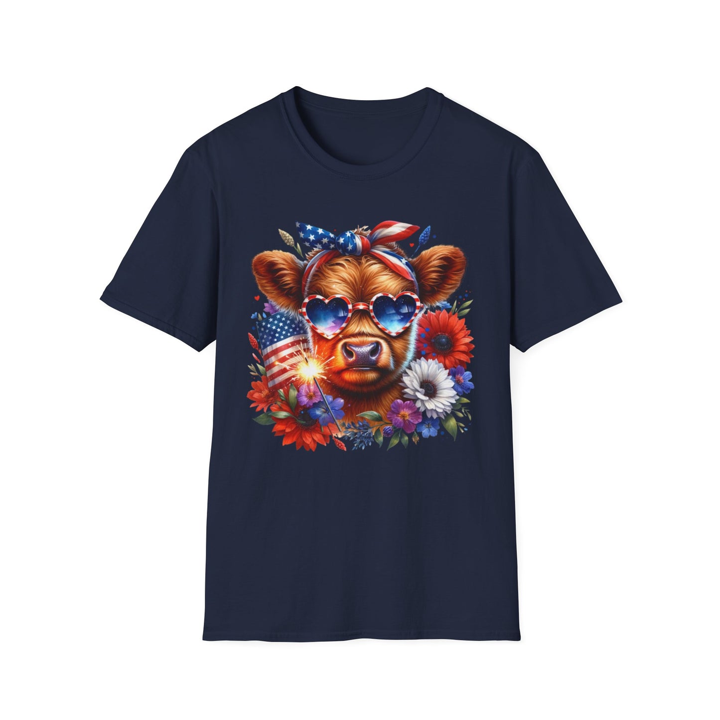 Patriotic Cow T-Shirt - for Summer Celebrations