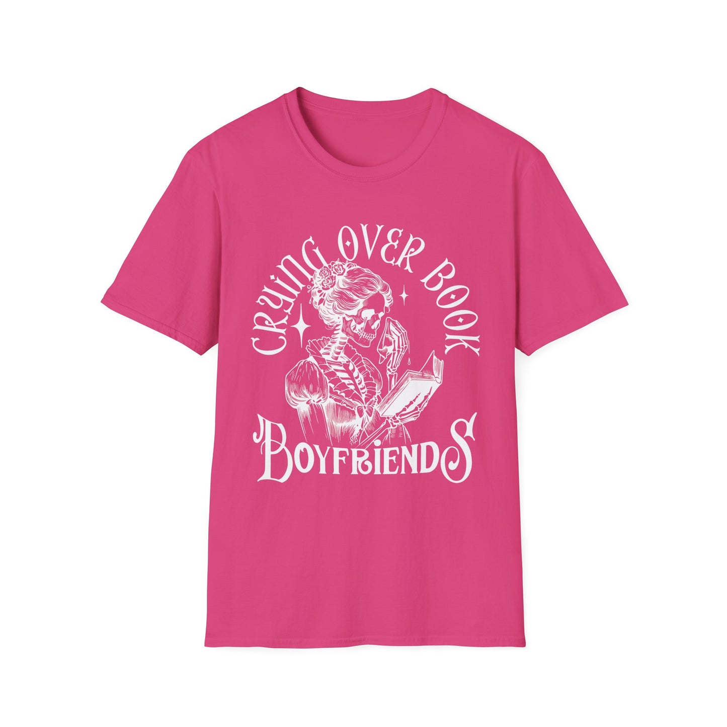 Crying Over Book Boyfriends T-Shirt - Perfect for Book Lovers