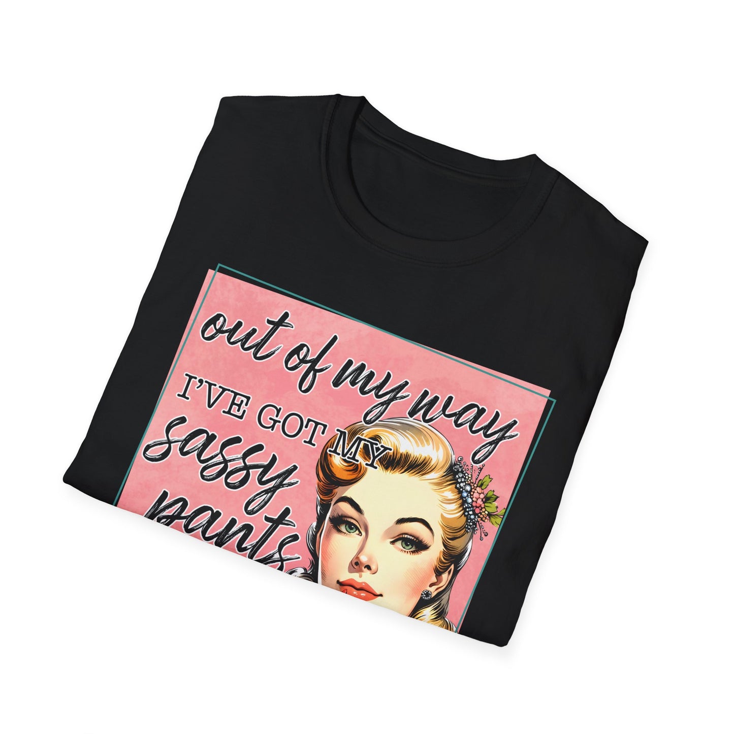 Sassy Pants Unisex Softstyle T-Shirt - Fun Retro Graphic Tee