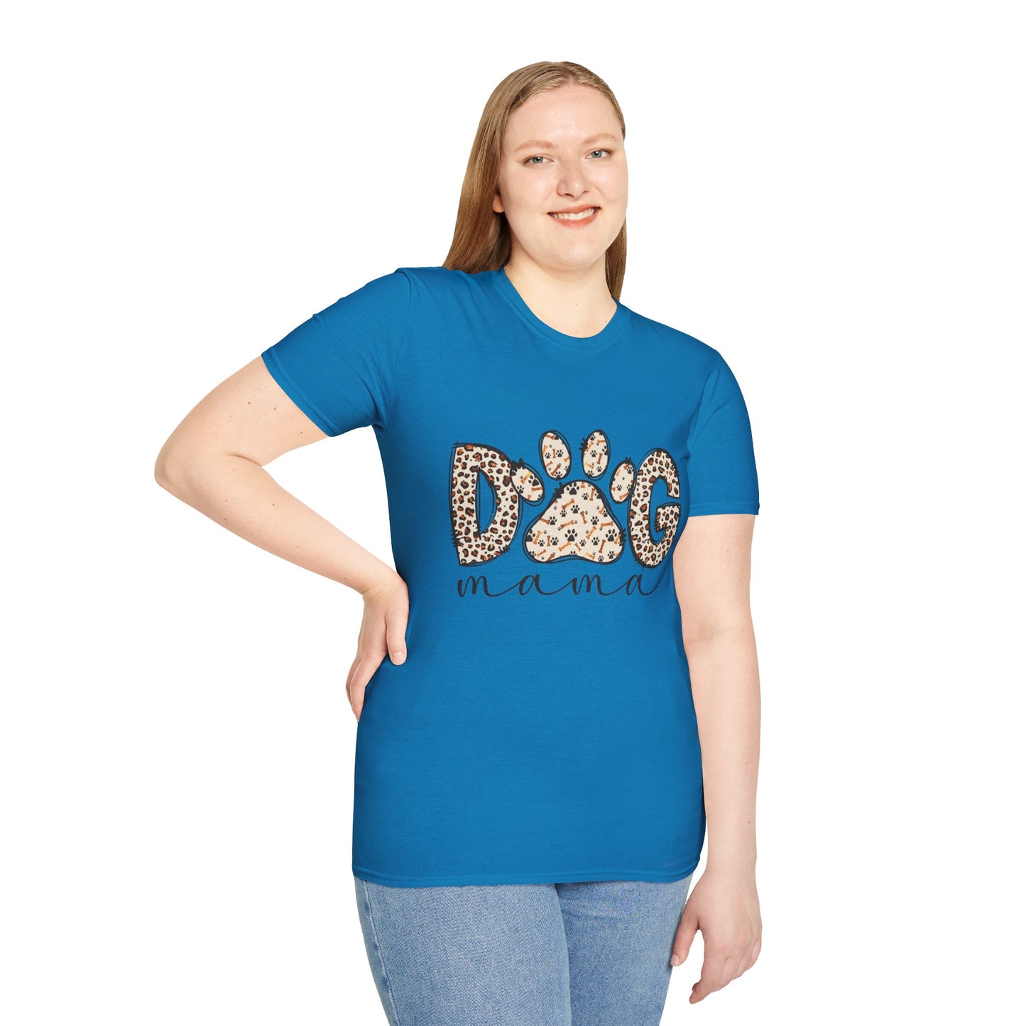Dog Mama Leopard Print T-Shirt