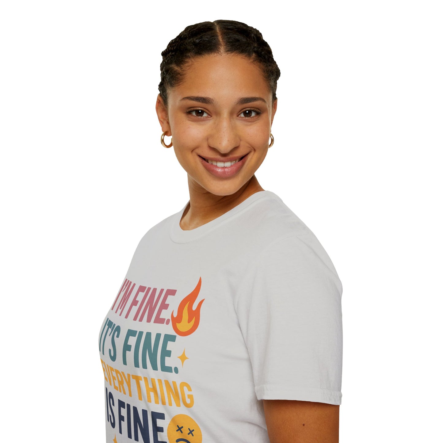 I'm Fine Unisex Softstyle T-Shirt – Casual Humor Tee