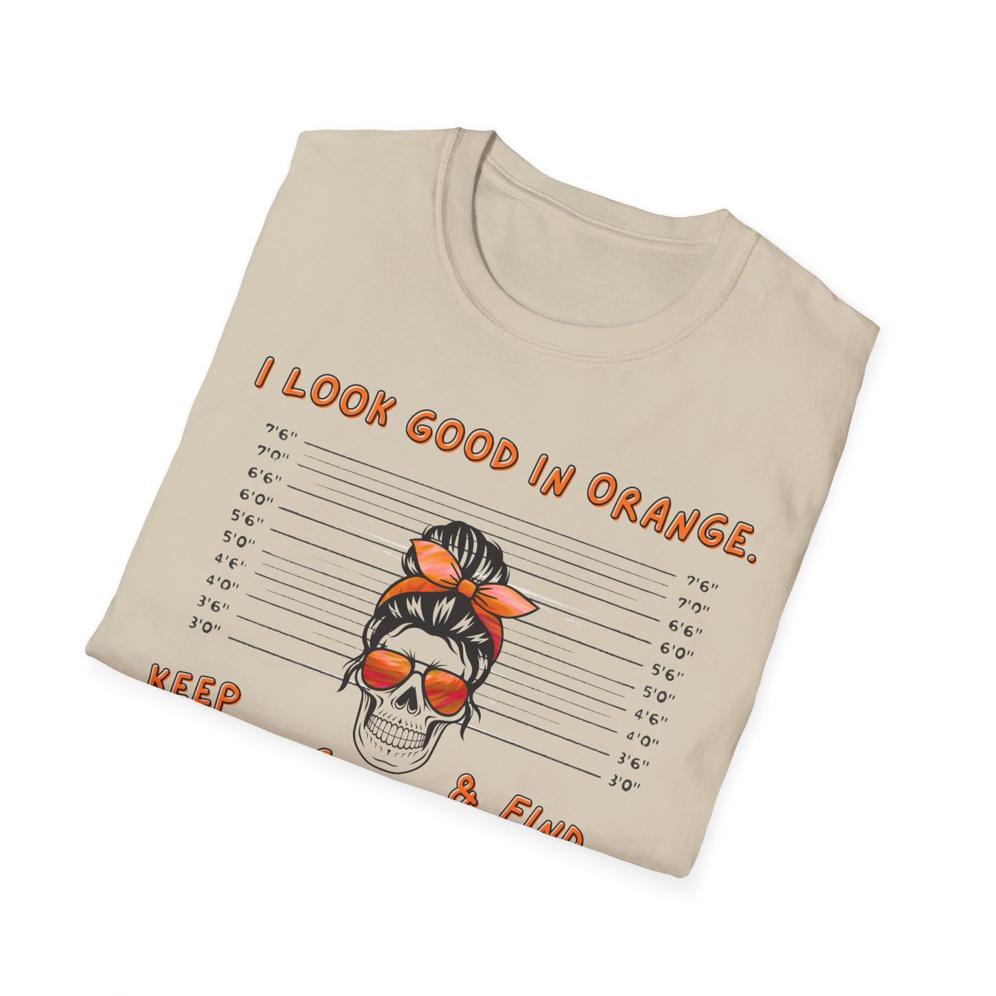 I Look Good in Orange' - Distressed Funny Orange Graphic T-Shirt