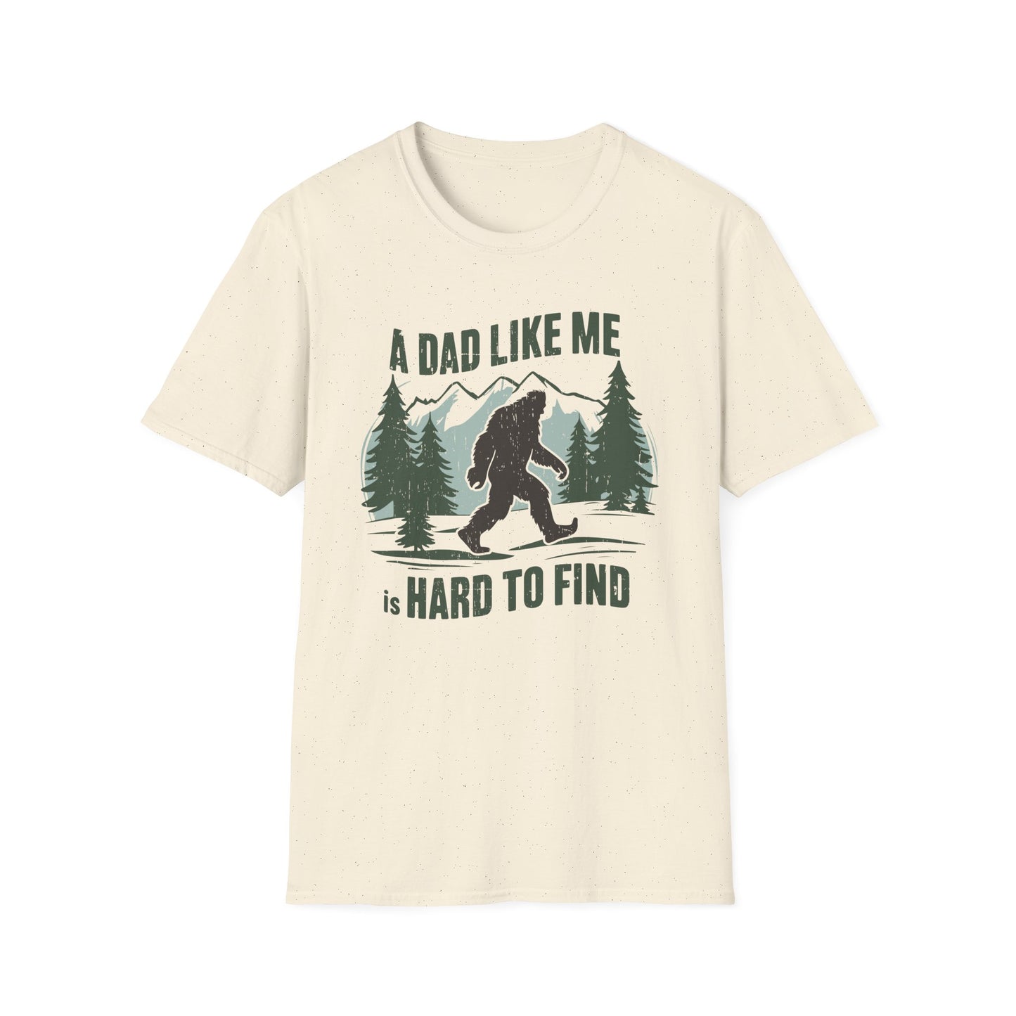 Bigfoot Dad T-Shirt, Funny Father's Day Gift, Unisex Graphic Tee, Nature Lover Shirt, Outdoor Adventure Apparel, Sasquatch Gift