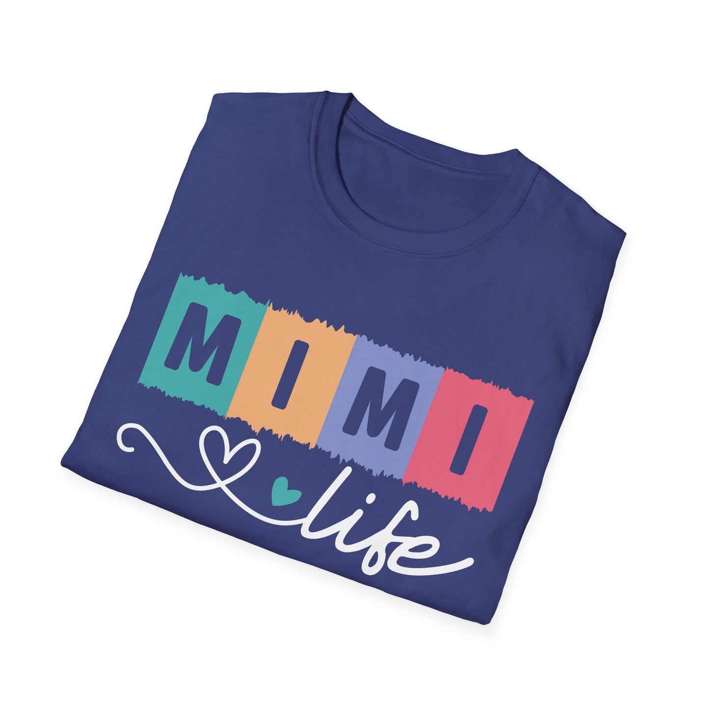 Colorful 'MIMI' Unisex Softstyle T-Shirt | Fun Gift for Mother's Day, Birthday, Casual Wear, Unique Family Tee, Comfortable Everyday Shirt