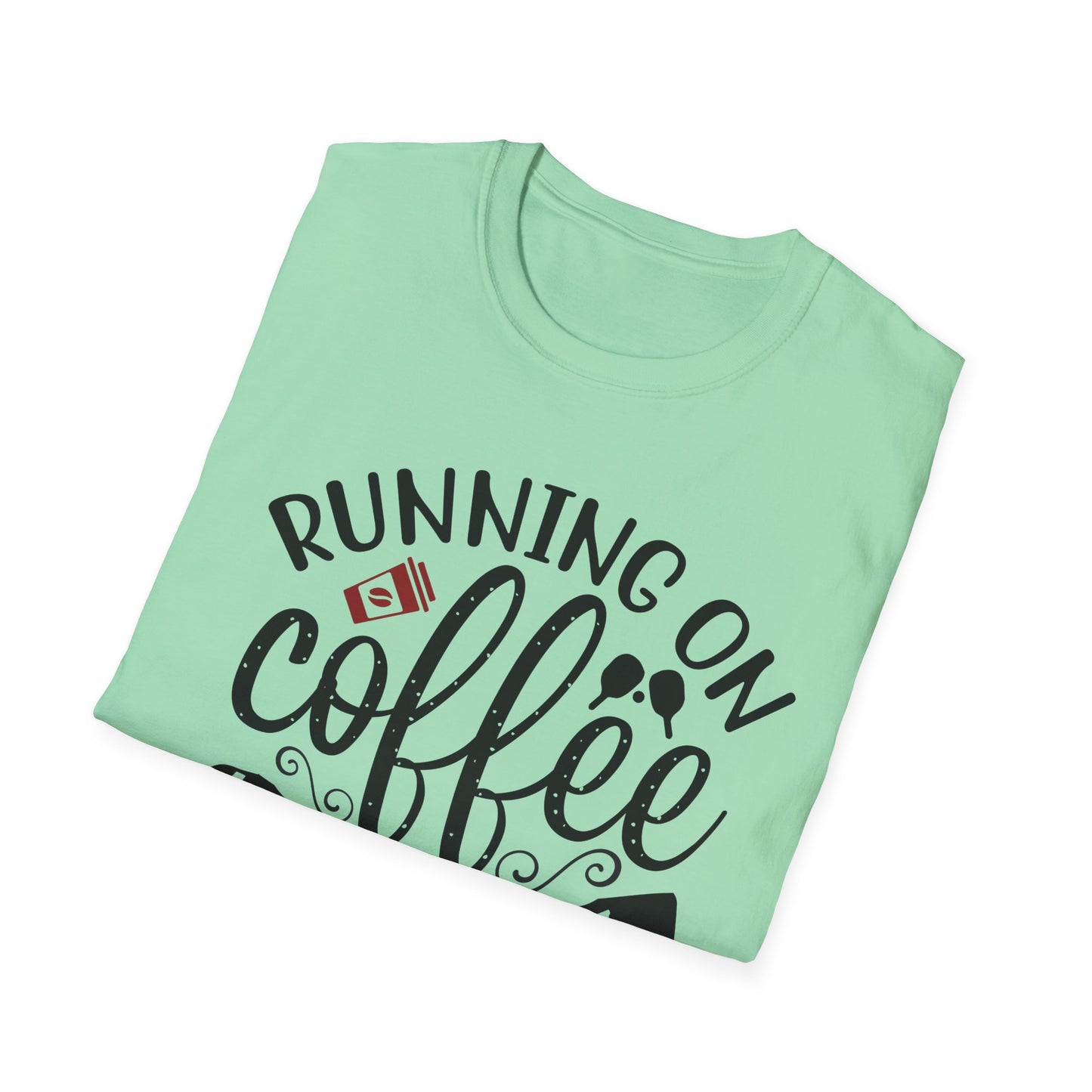 Coffee & Pickleball T-Shirt | Fun Gift for Coffee Lovers, Sports Enthusiasts, Tee for Active Lifestyles, Casual Wear, Everyday Style