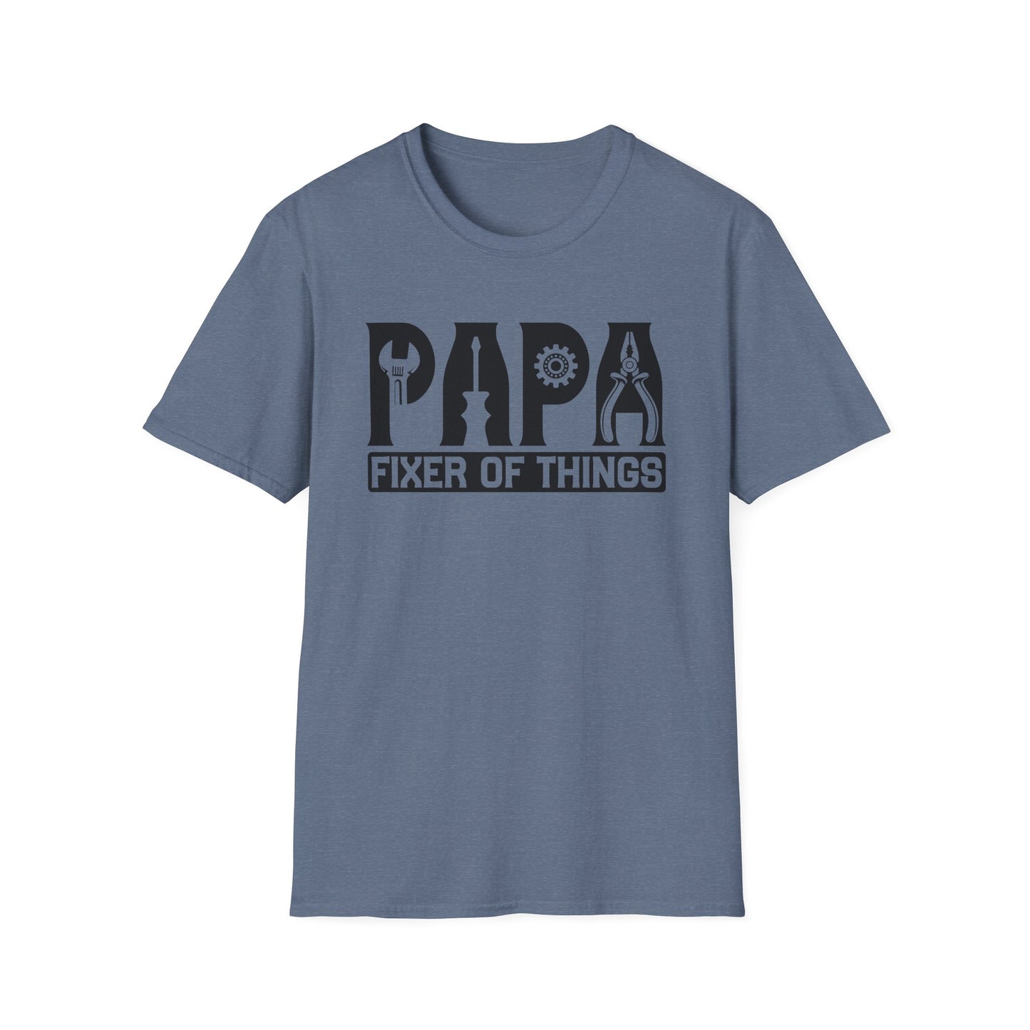 DIY Dad T-Shirt, Papa Fixer Of Things Tee, Father's Day Gift, Unisex Softstyle Shirt, Casual Gift for Dads, Handy Father's Day Tee
