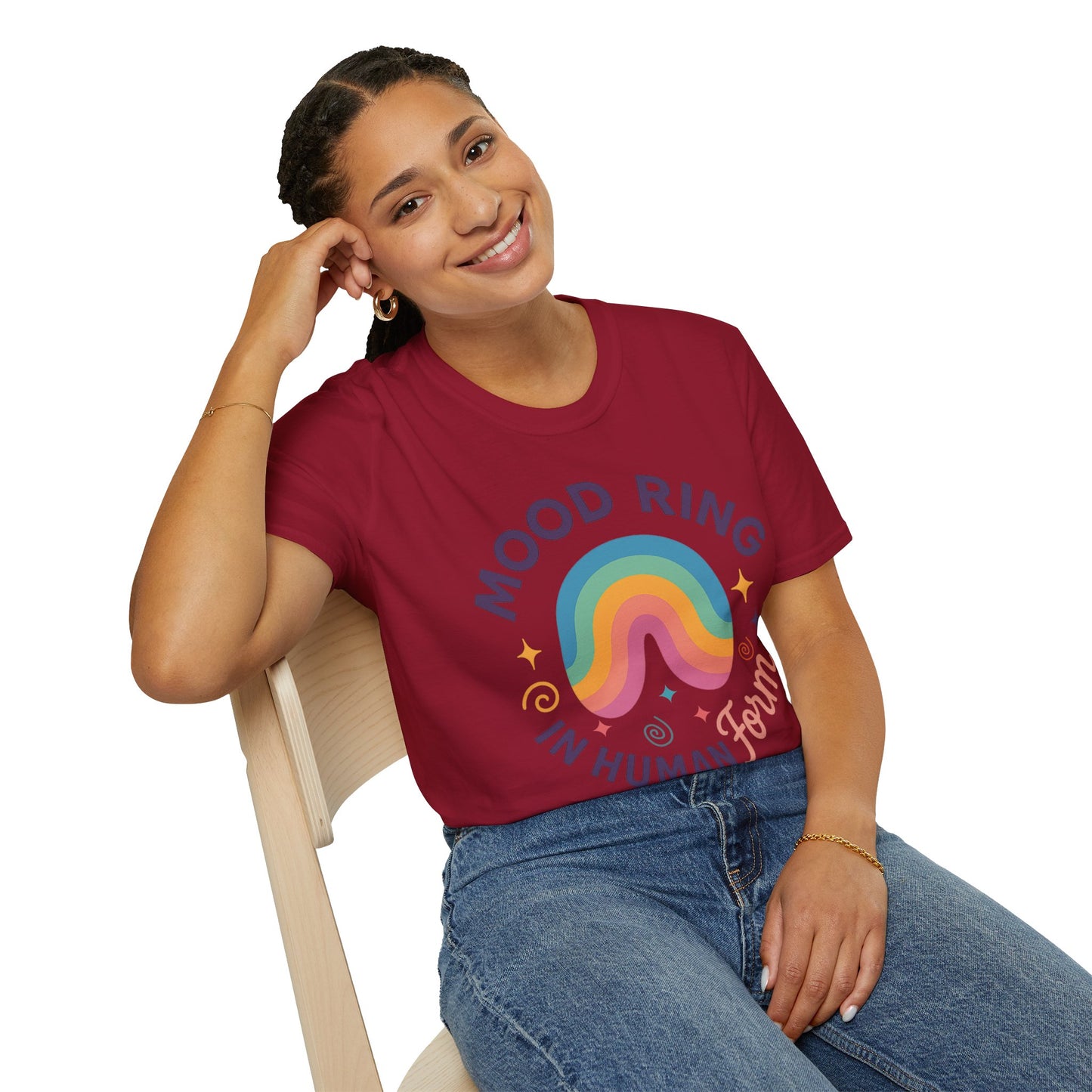 Mood Ring In Human Form -  Fun & Colorful Tee for Positive Vibes
