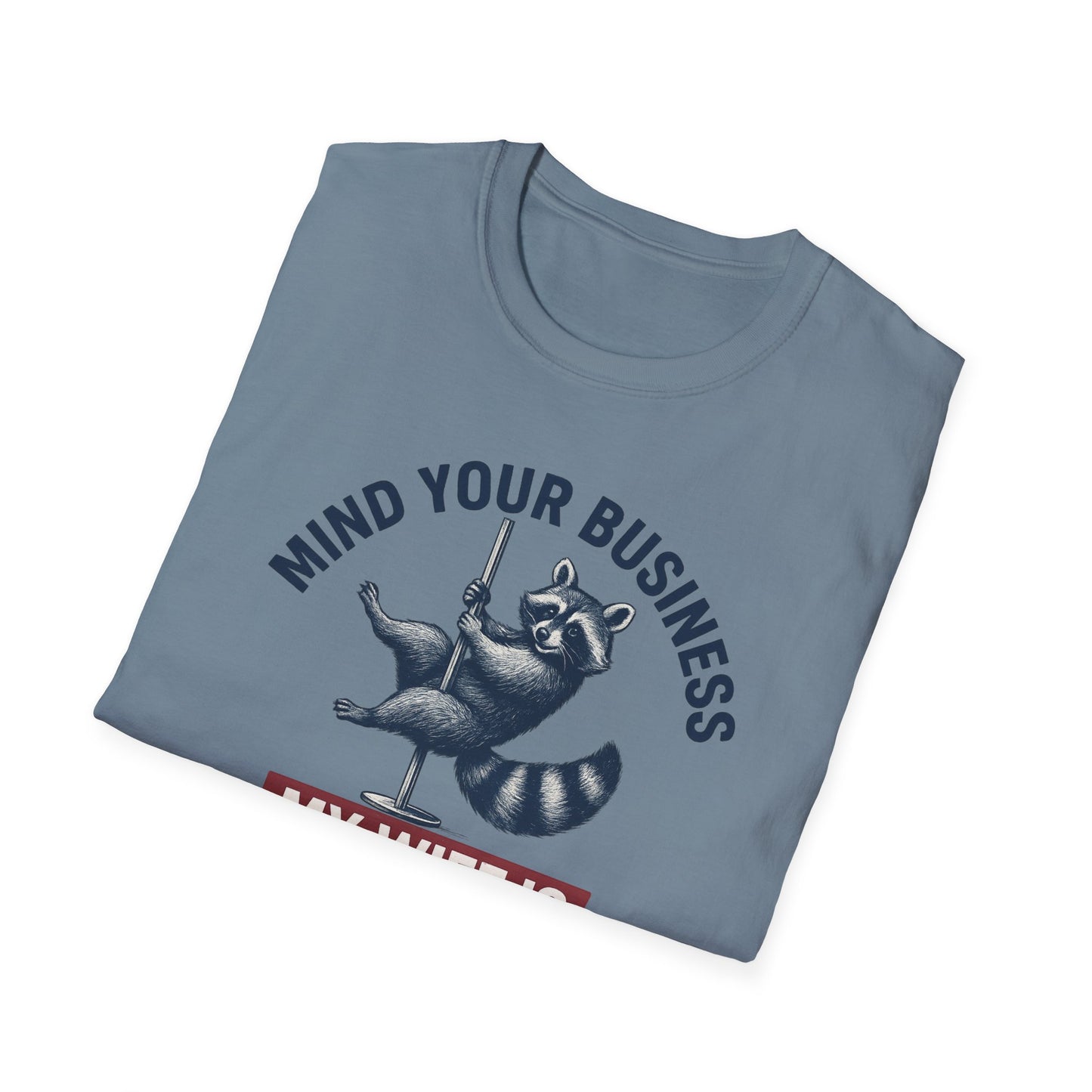 Funny Raccoon T-Shirt - Mind Your Business, Perfect for Gifting on Anniversaries, Birthdays, Casual Outings, Gift for Spouses, [...]