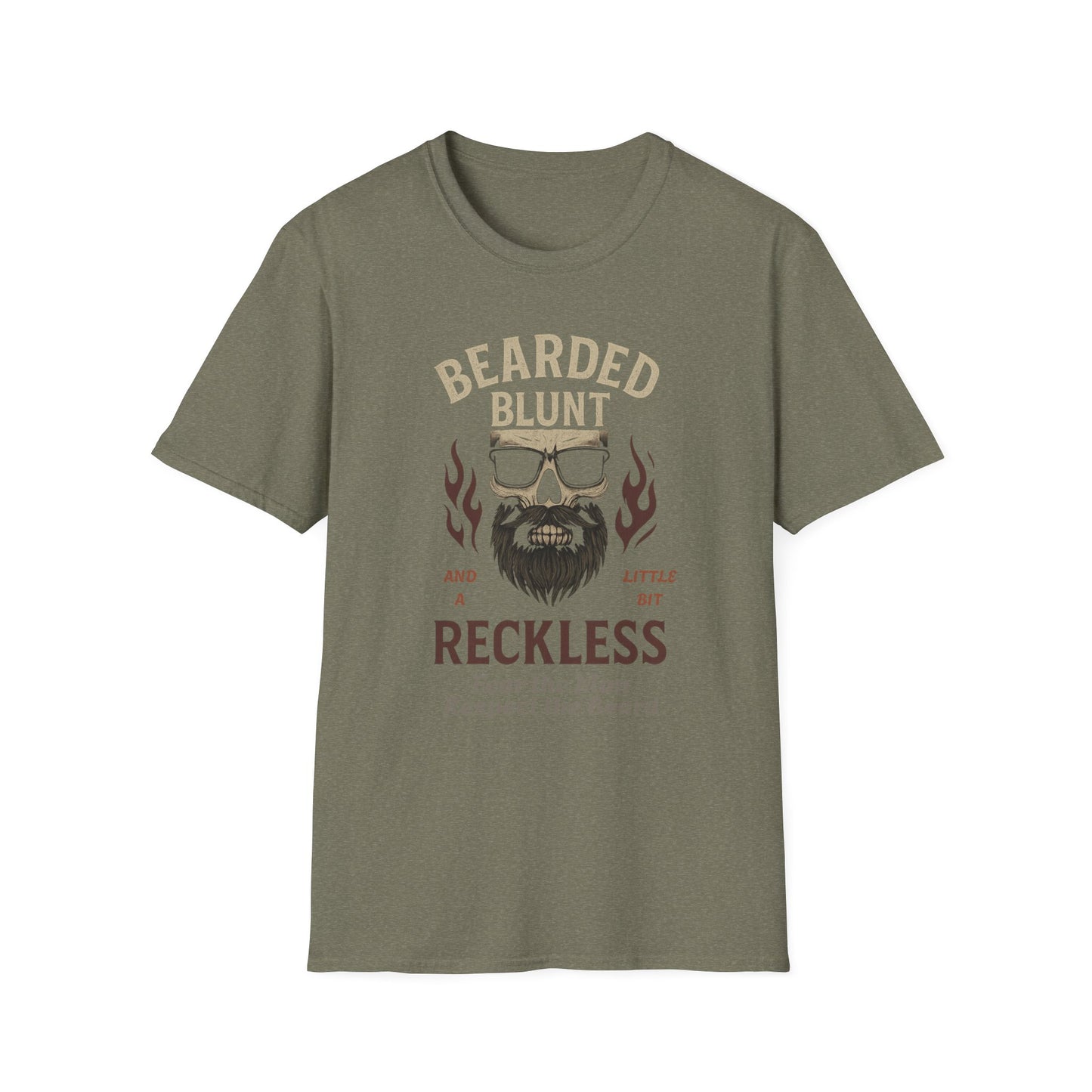 Bearded and Reckless Unisex Tee for Beard Lovers