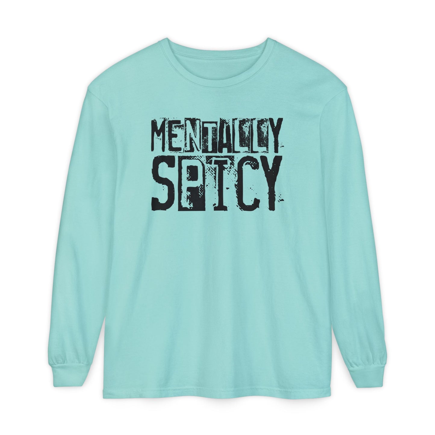 Mentally Spicy - Long Sleeve Tee - Fun Graphic Shirt for Casual Wear, Gift for Friends, Quirky Apparel for Everyday Comfort, [...]
