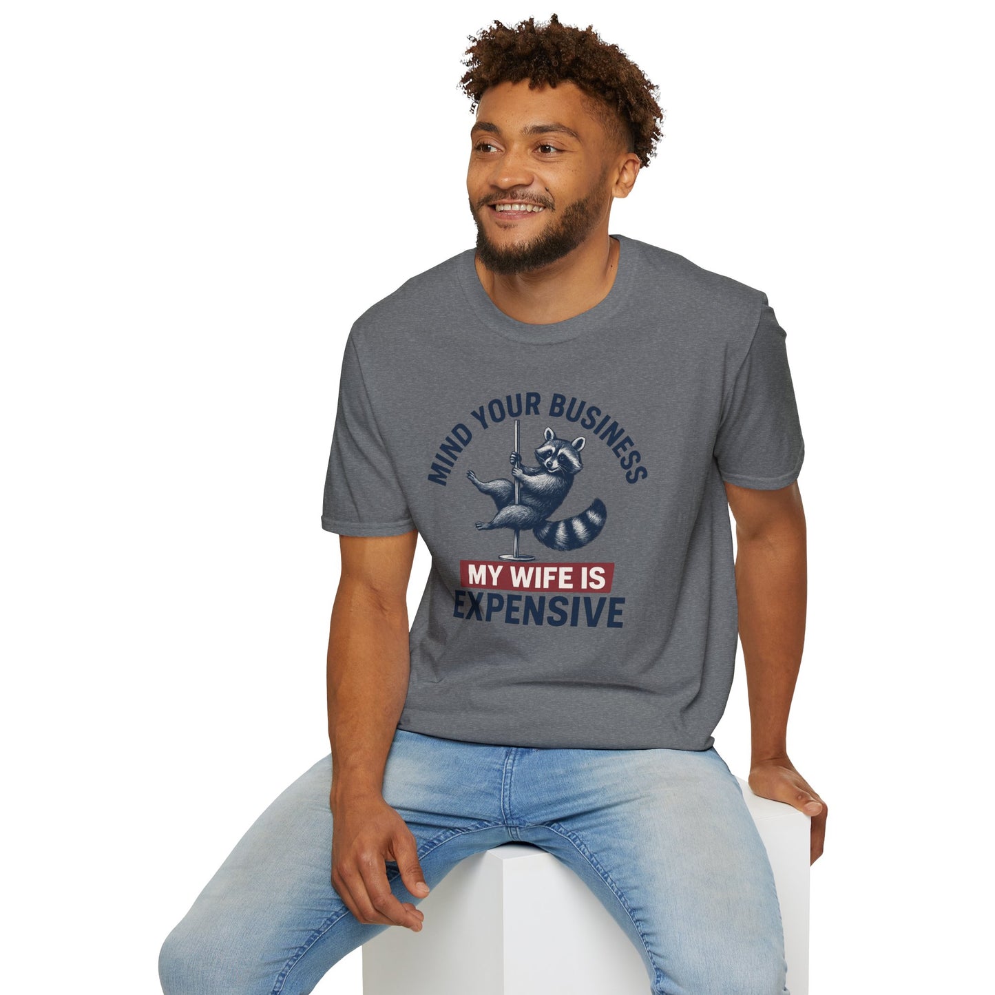 Funny Raccoon T-Shirt - Mind Your Business, Perfect for Gifting on Anniversaries, Birthdays, Casual Outings, Gift for Spouses, [...]