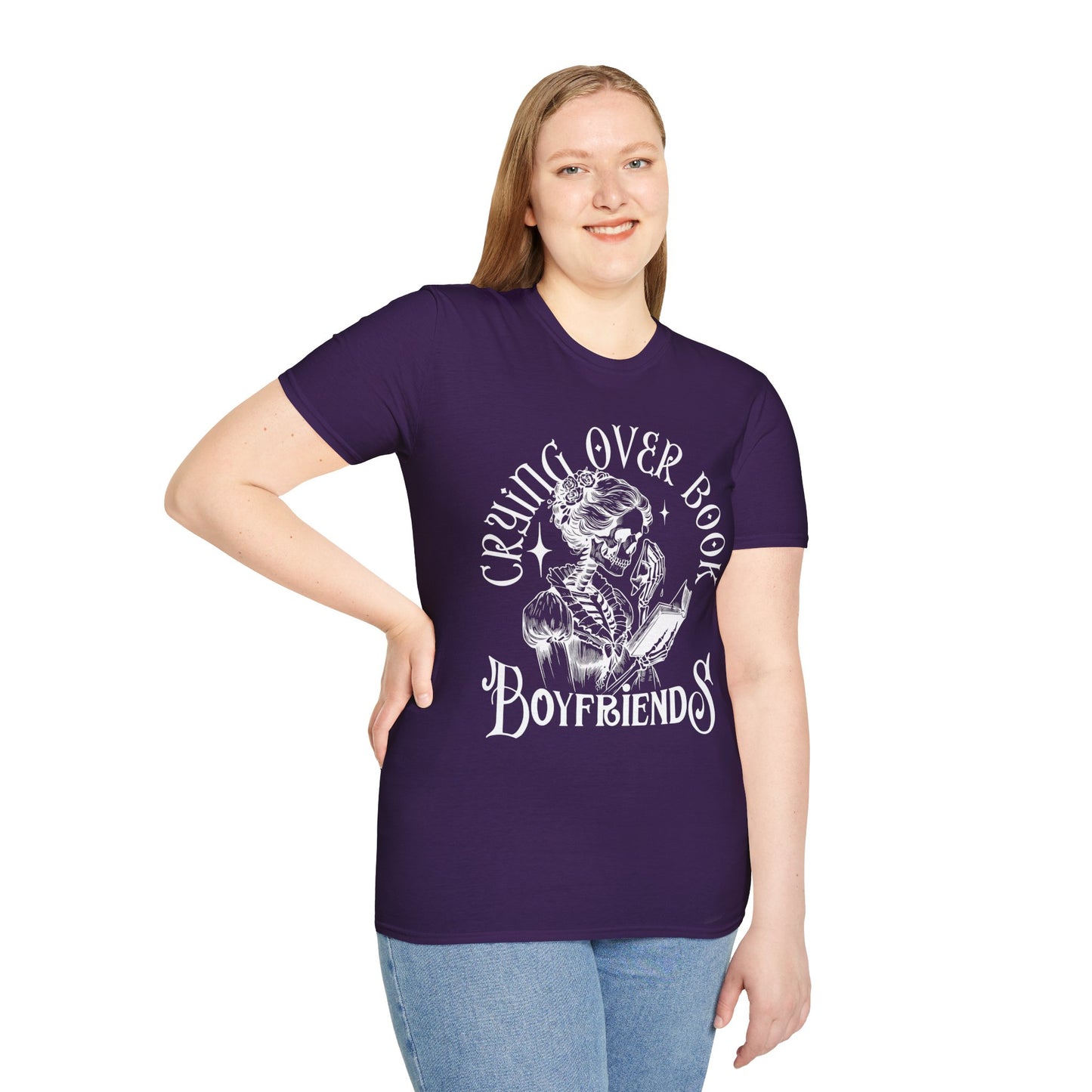 Crying Over Book Boyfriends T-Shirt - Perfect for Book Lovers