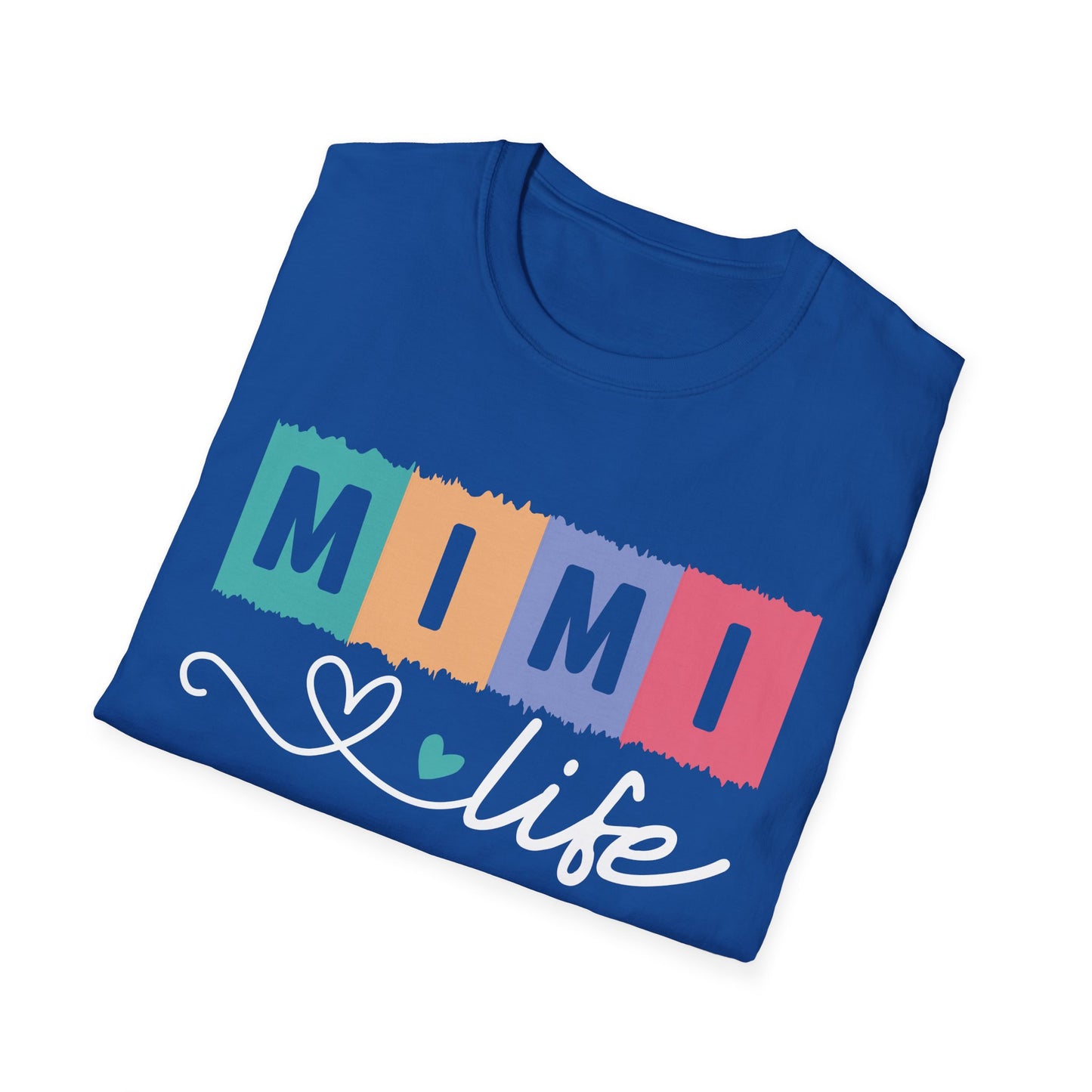 Colorful 'MIMI' Unisex Softstyle T-Shirt | Fun Gift for Mother's Day, Birthday, Casual Wear, Unique Family Tee, Comfortable Everyday Shirt