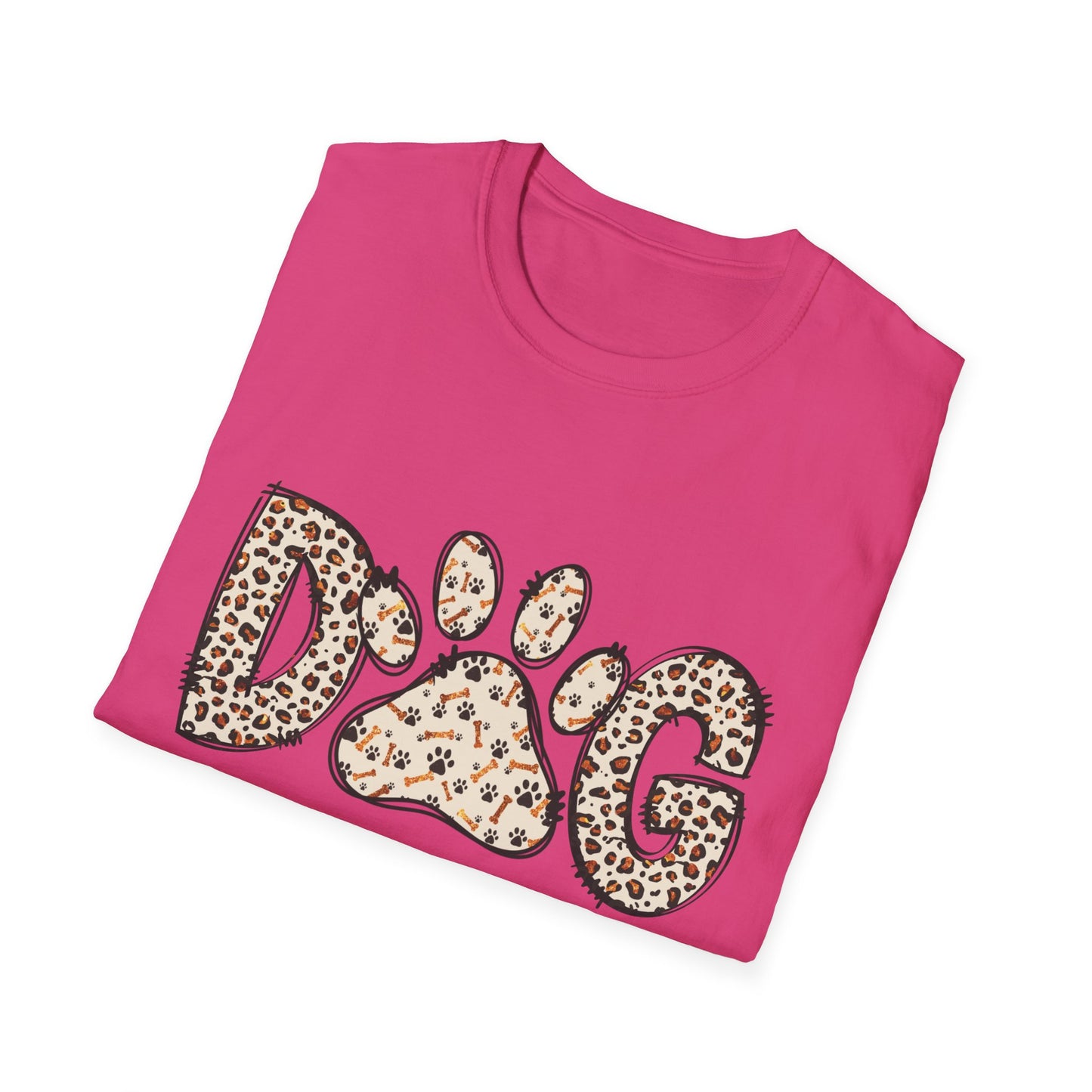 Dog Mama Leopard Print T-Shirt