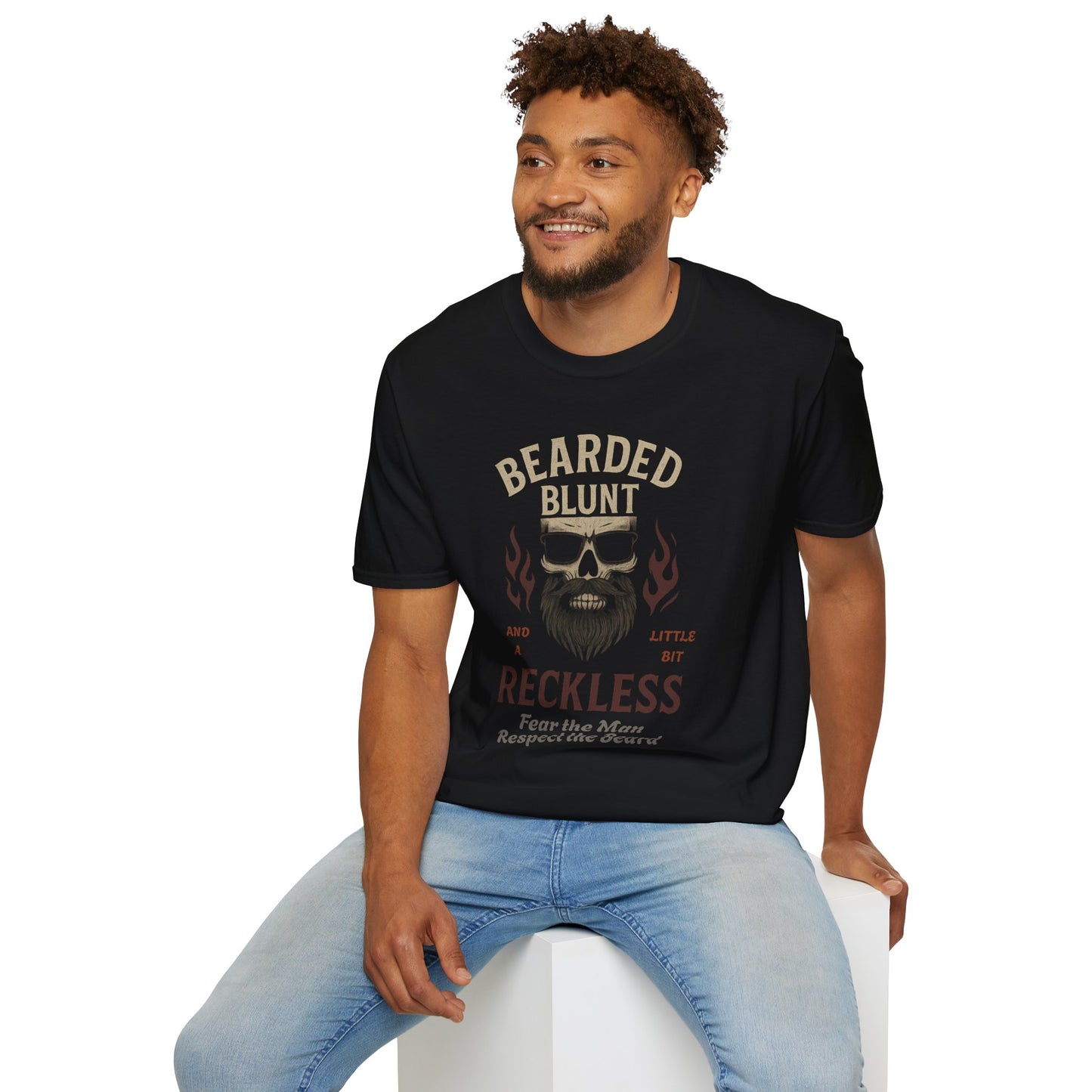 Bearded and Reckless Unisex Tee for Beard Lovers