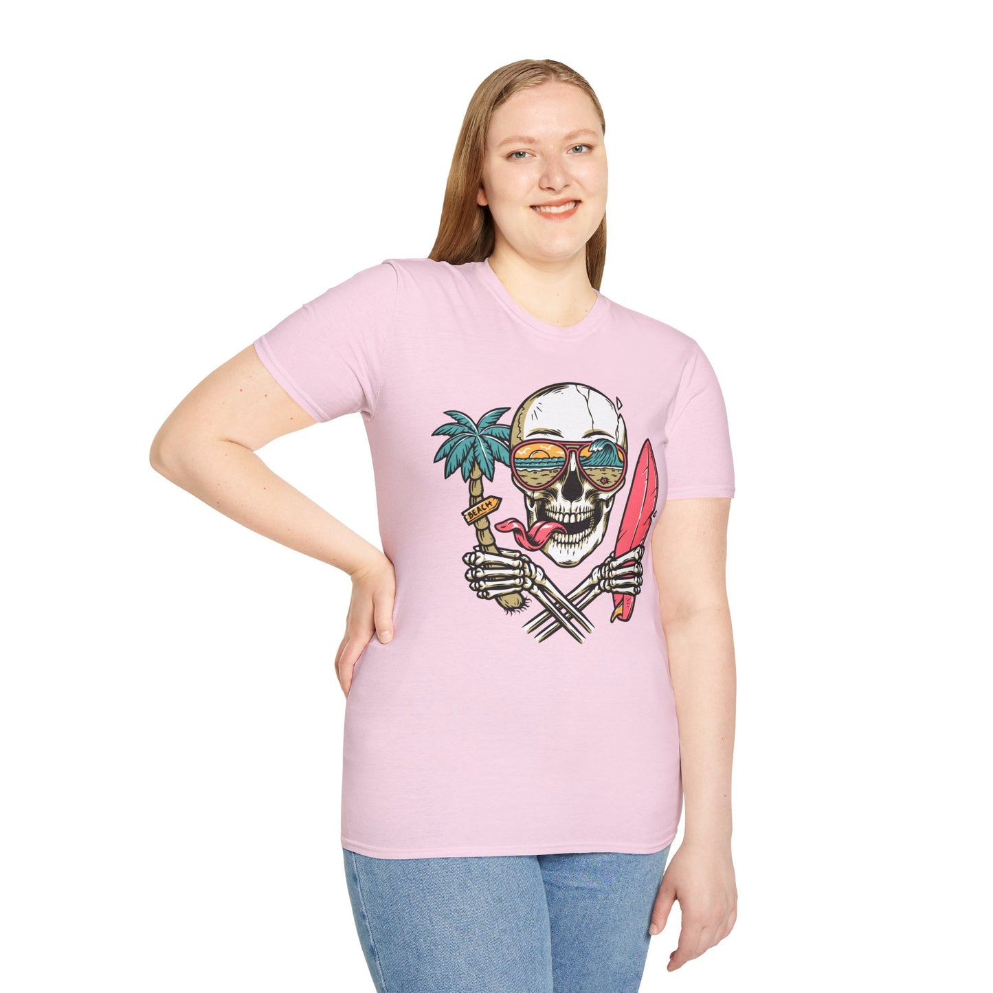 Beach Skull Graphic T-Shirt