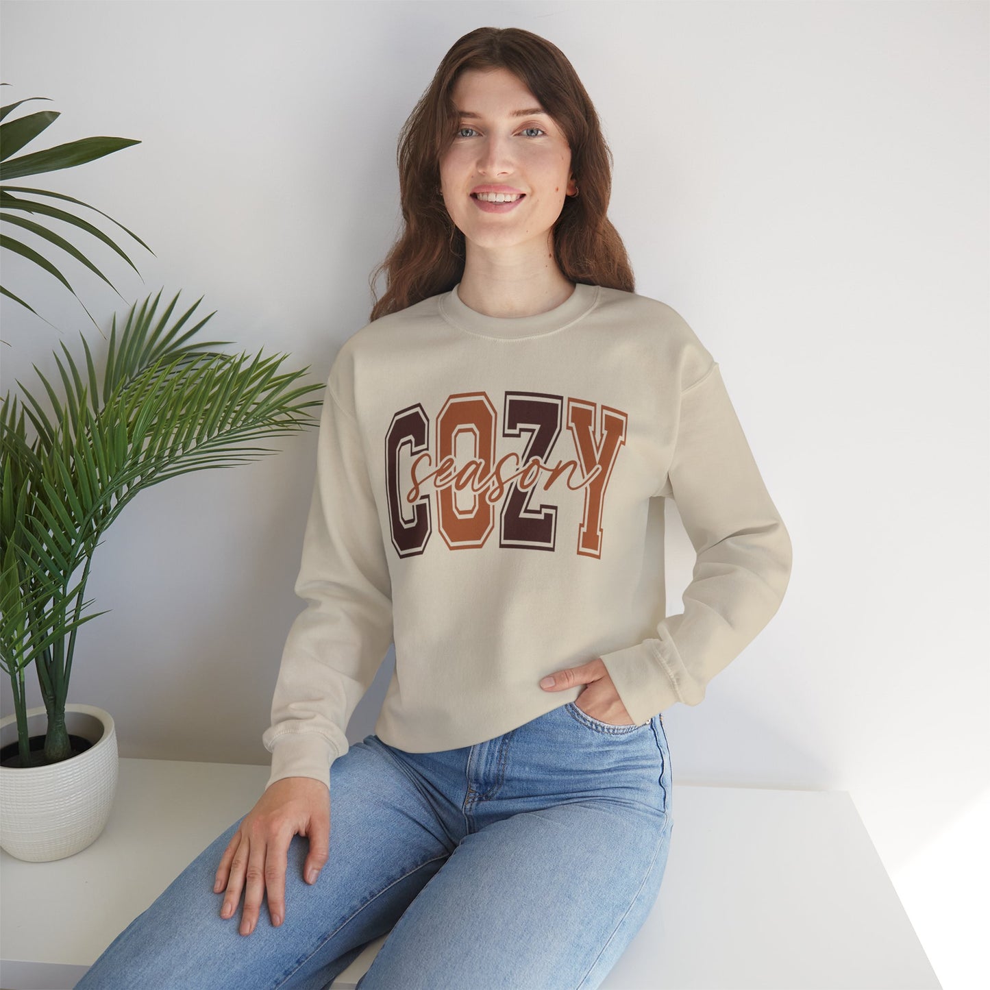 Cozy Season Crewneck Sweatshirt | Unisex Sweatshirt, Fall Essentials, Comfy Gift, Cozy Vibes, Holiday Apparel