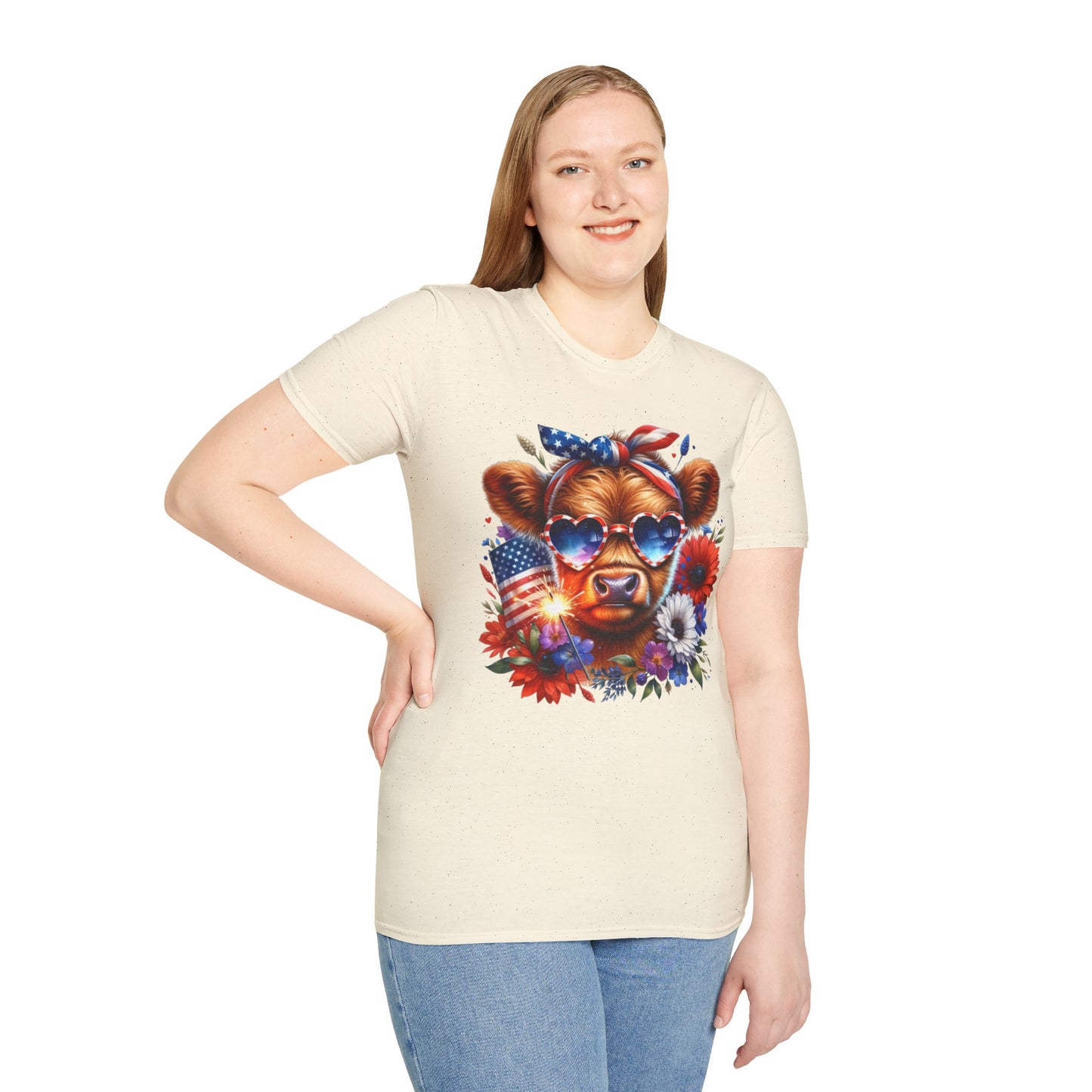 Patriotic Cow T-Shirt - for Summer Celebrations