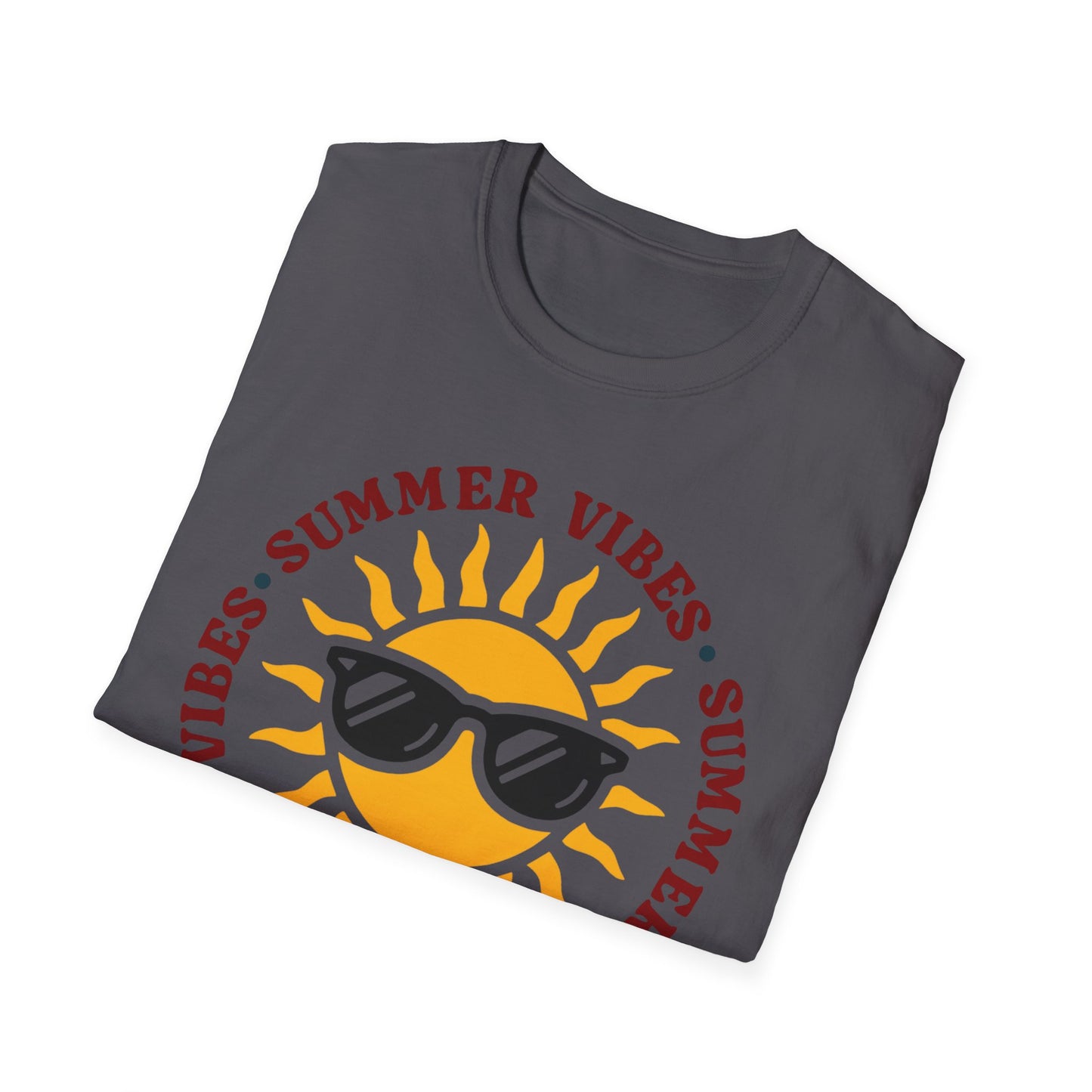 Summer Vibes – Bright Yellow Sun Tee