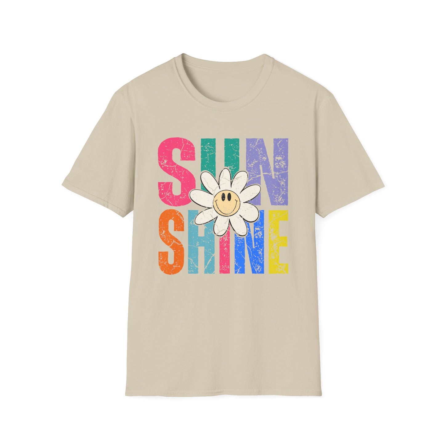 Sunny Vibes T-Shirt - Colorful Sunshine Graphic Tee, Summer Top, Gift for Her, Casual Wear, Festival Fashion