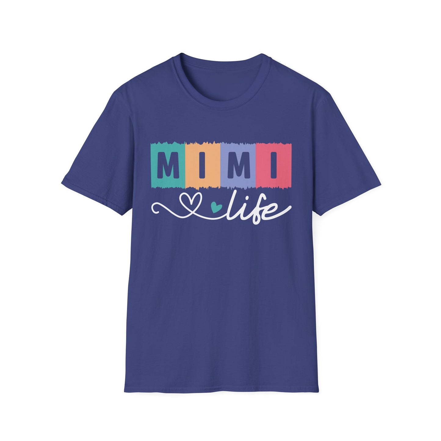 Colorful 'MIMI' Unisex Softstyle T-Shirt | Fun Gift for Mother's Day, Birthday, Casual Wear, Unique Family Tee, Comfortable Everyday Shirt